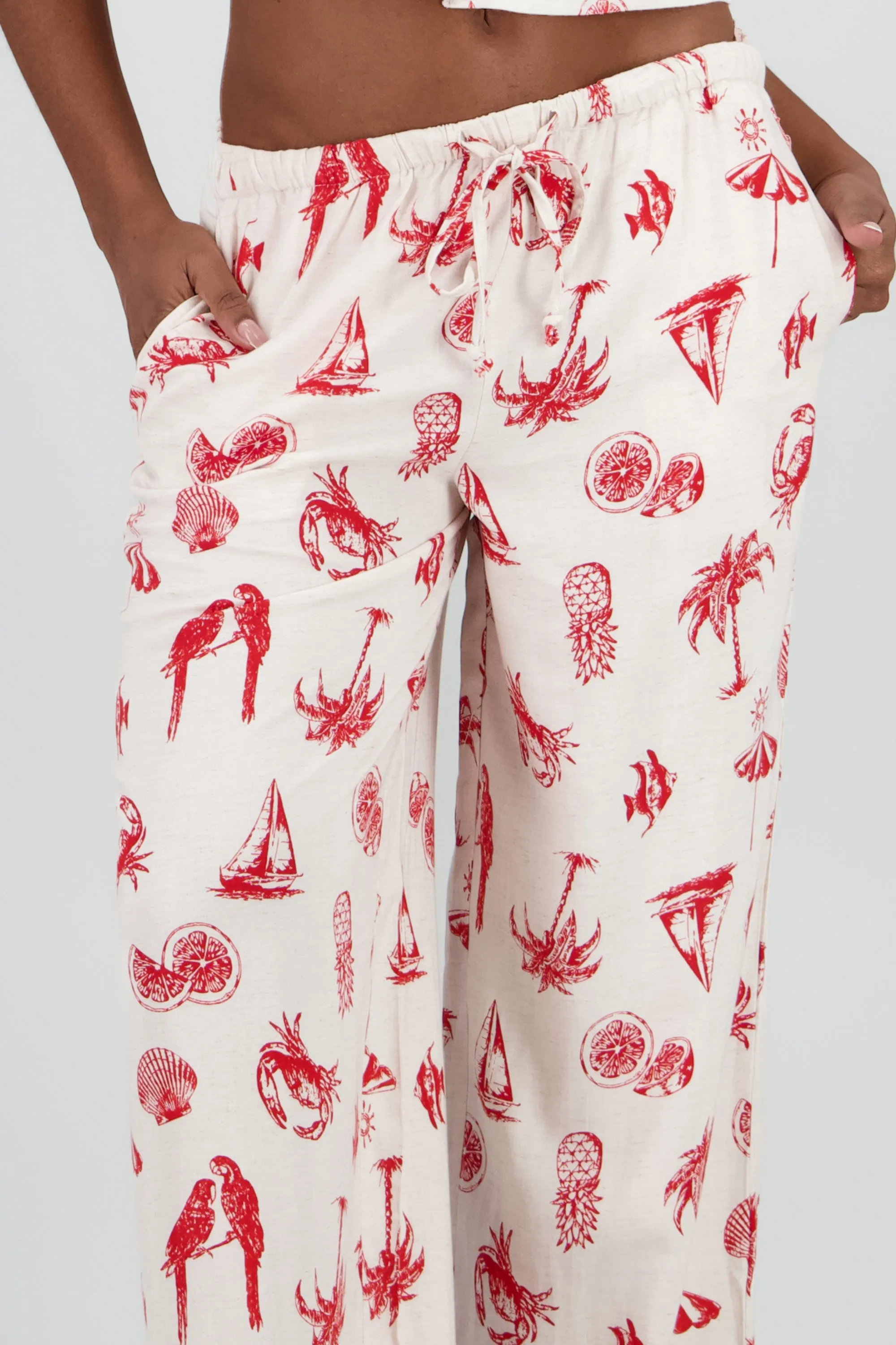 Pantalon tropical con mini print sold by Shasa product image thumbnail 5