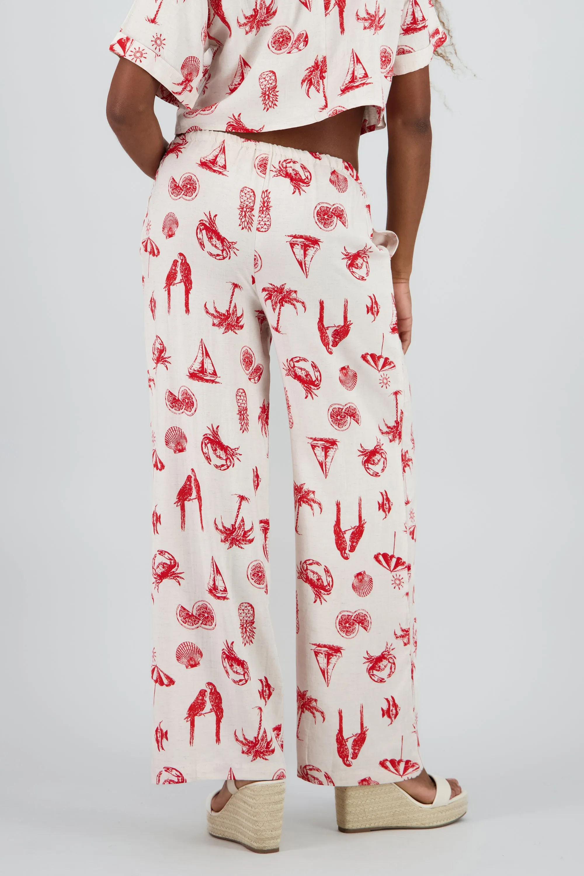 Pantalon tropical con mini print sold by Shasa product image thumbnail 4