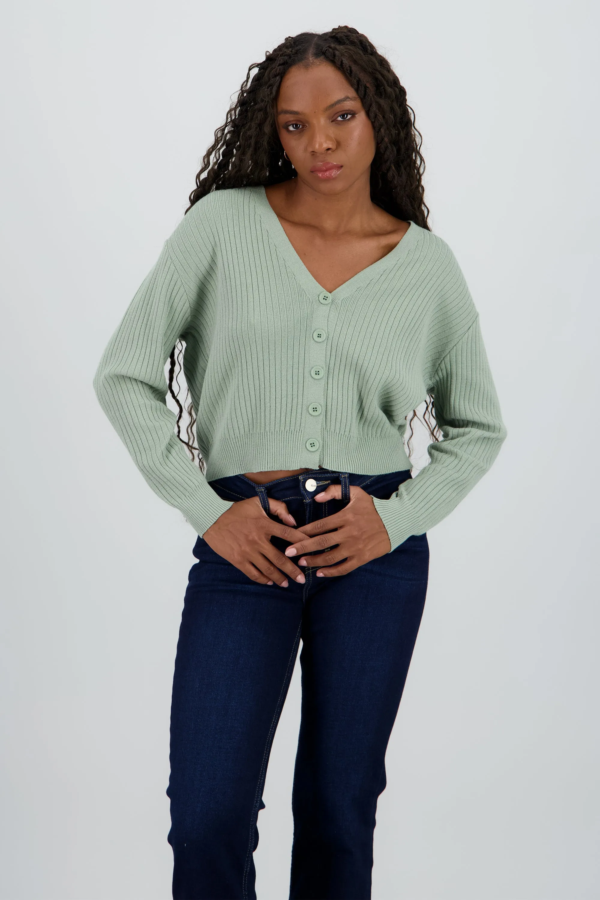 Cárdigan tejido acanalado botones sold by Shasa product image thumbnail 2