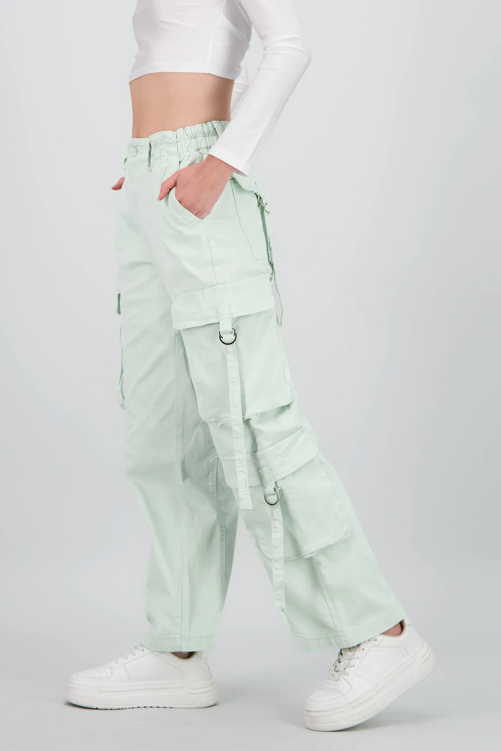 Jeans Cargo 3 Bolsas Tiras sold by Shasa product image thumbnail 3