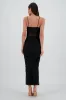 Vestido maxi drapeado mesh sold by Shasa