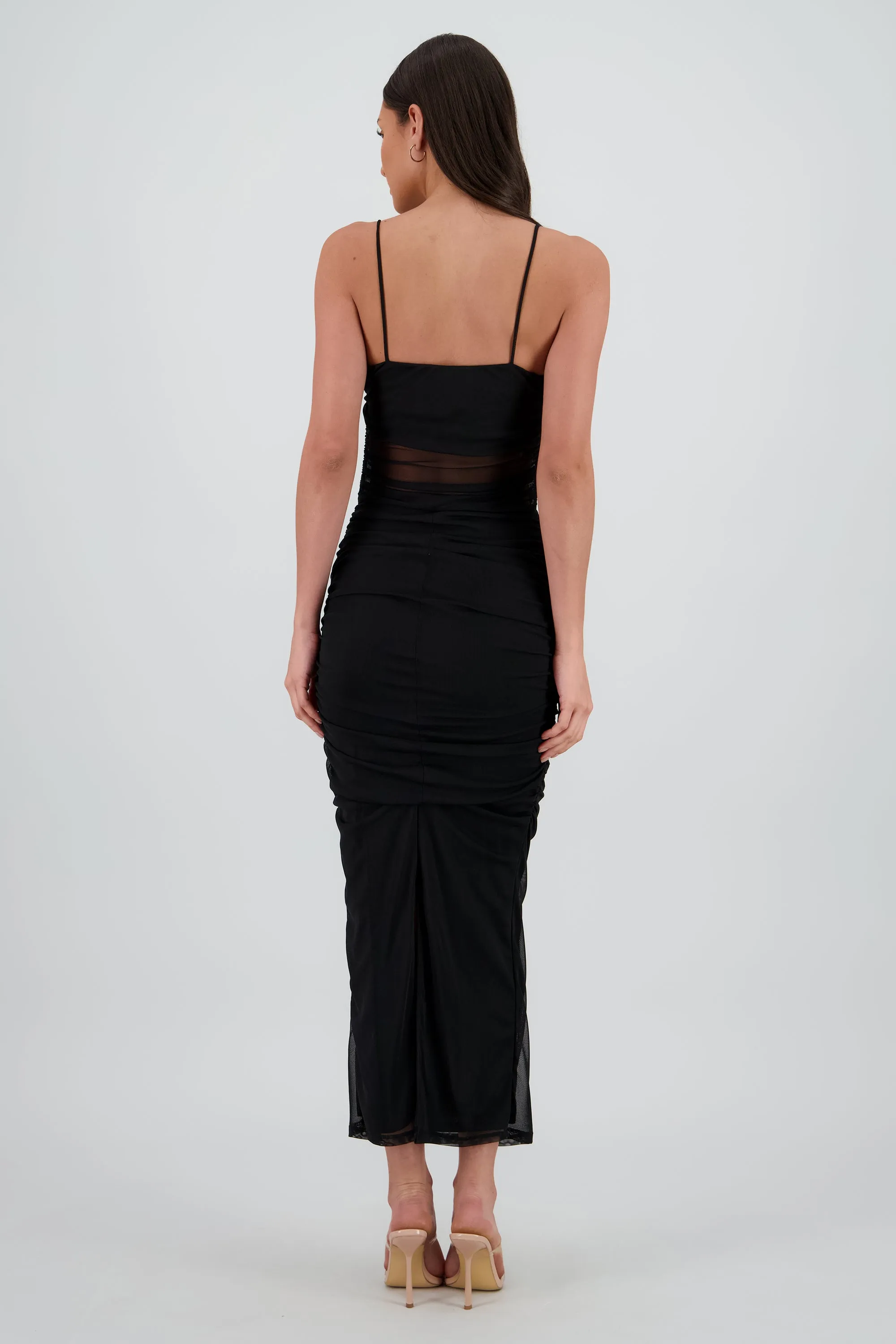 Vestido maxi drapeado mesh sold by Shasa product image thumbnail 4