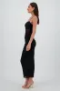 Vestido maxi drapeado mesh sold by Shasa