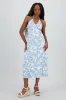 Vestido estampado halter sold by Shasa