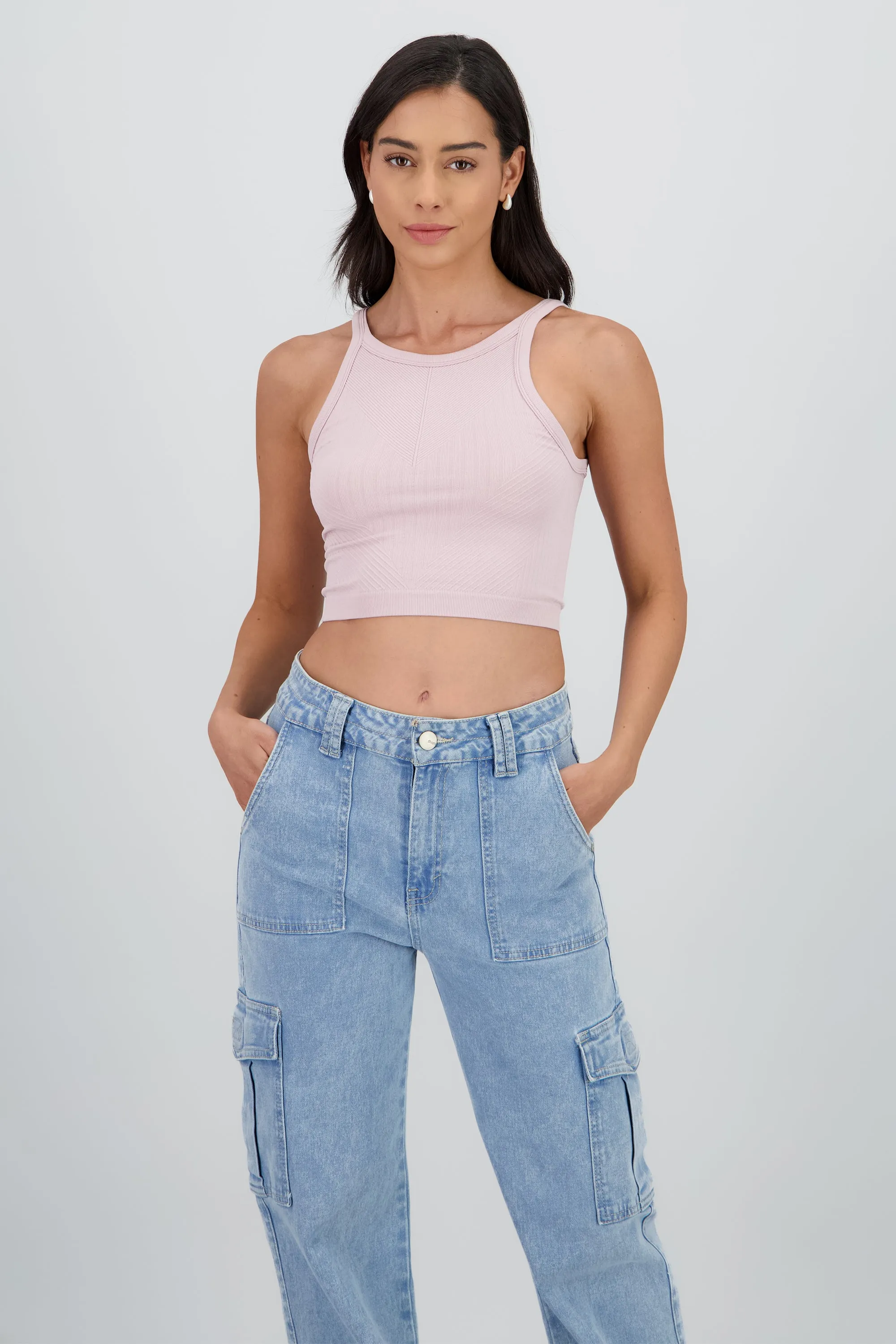 Top sin mangas cuello redondo semaless sold by Shasa product image thumbnail 2