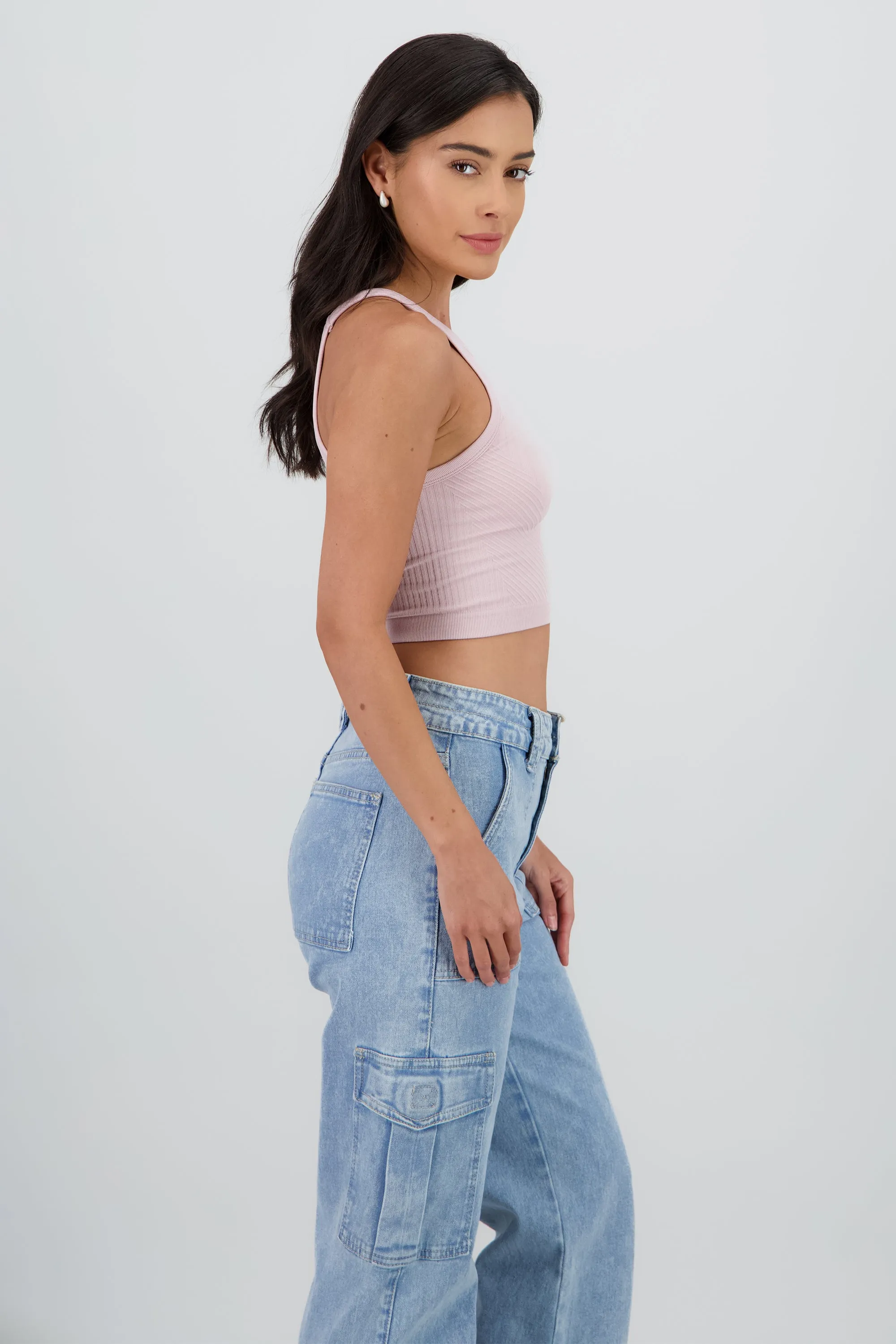 Top sin mangas cuello redondo semaless sold by Shasa product image thumbnail 3