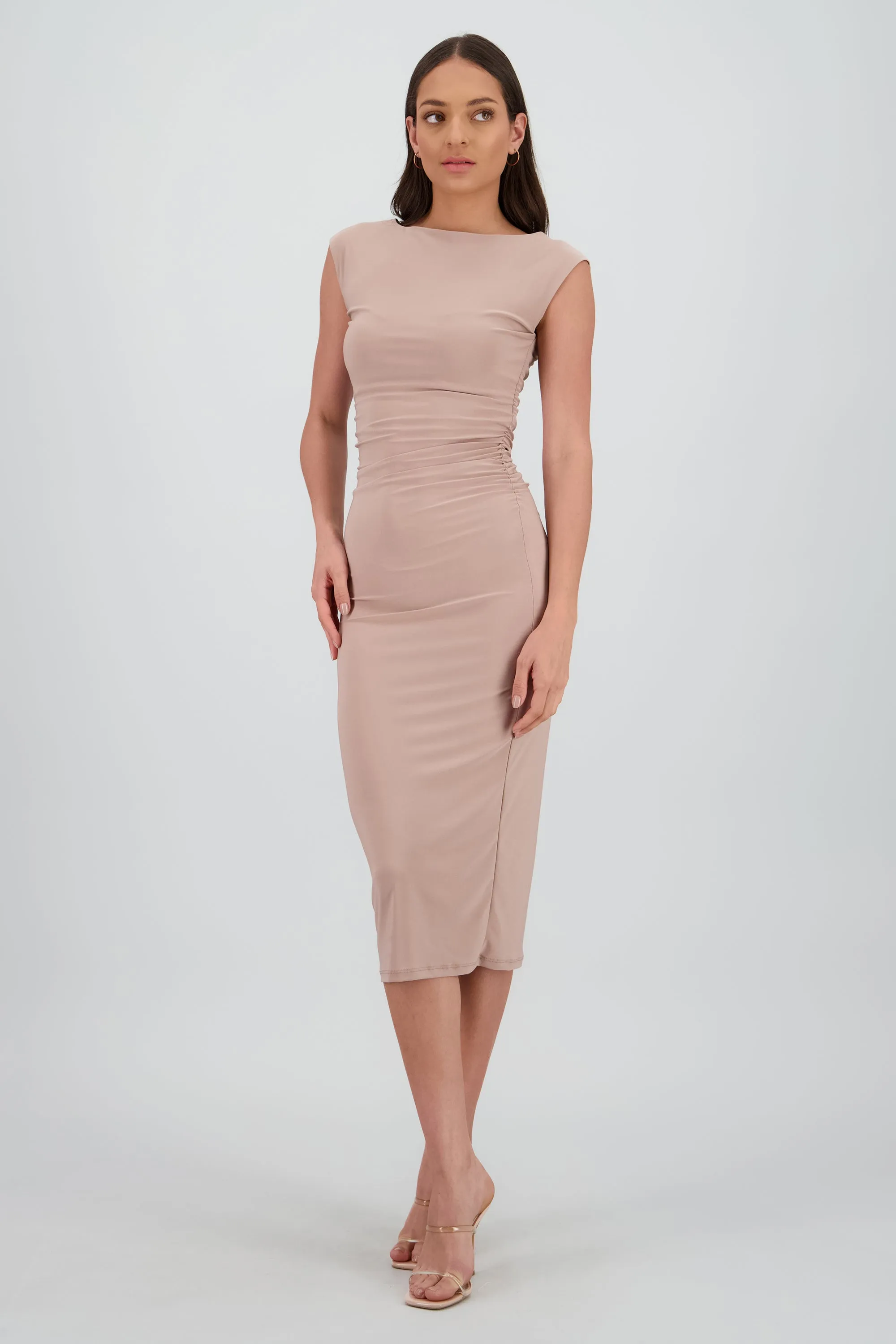 Vestido drapeado sin mangas sold by Shasa product image thumbnail 2