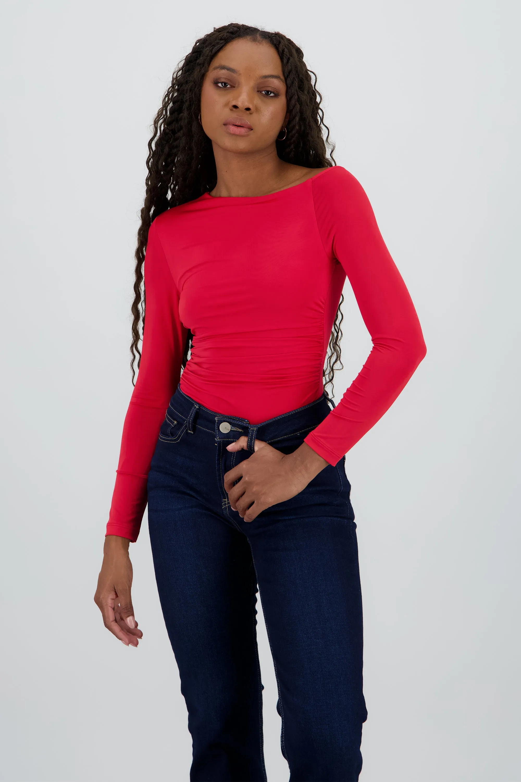 Bodysuit manga larga asimetrico detalle fruncido sold by Shasa product image thumbnail 2