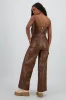 Jumpsuit cargo efecto piel sold by Shasa