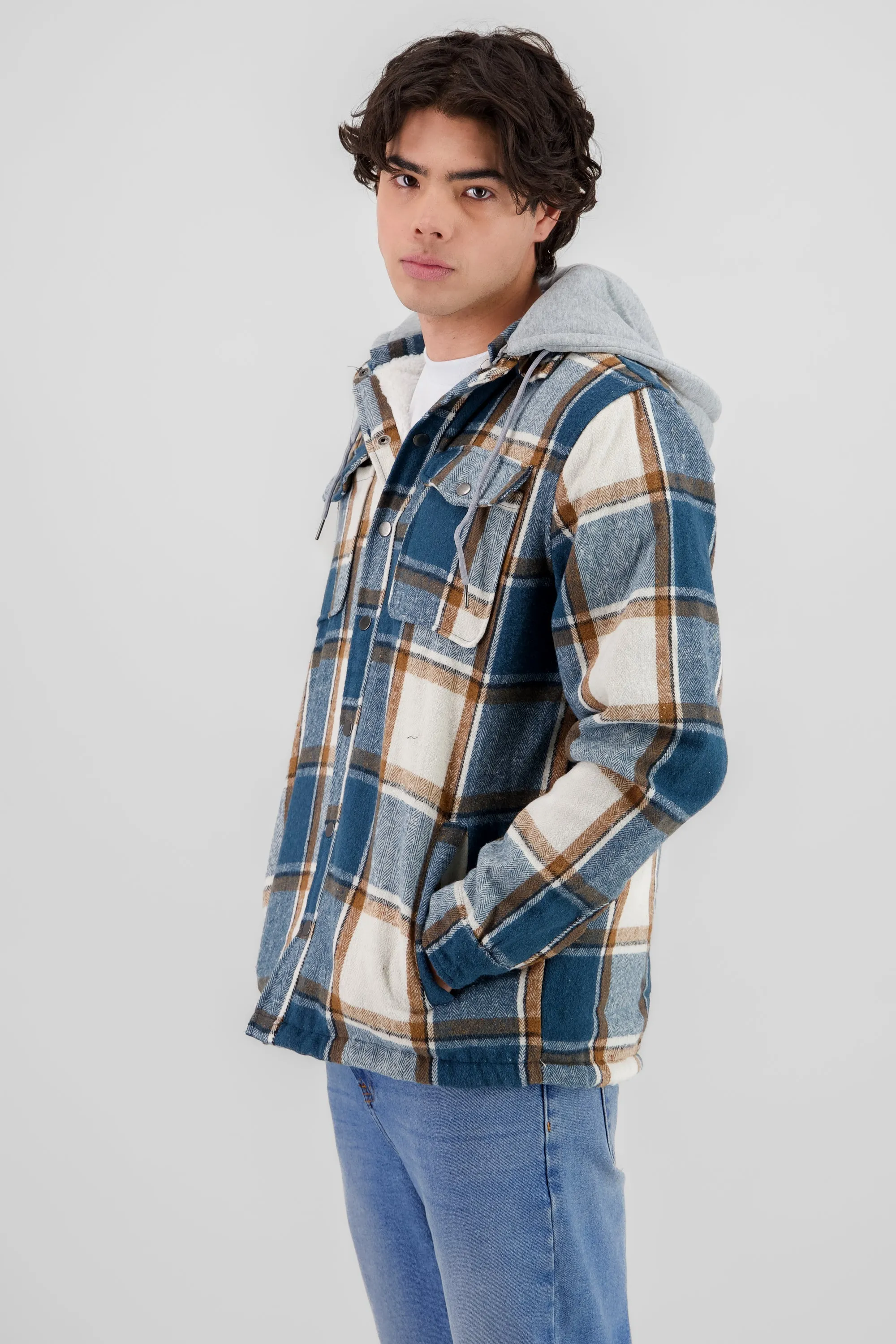 Chamarra cuadros flannel sold by Shasa product image thumbnail 3