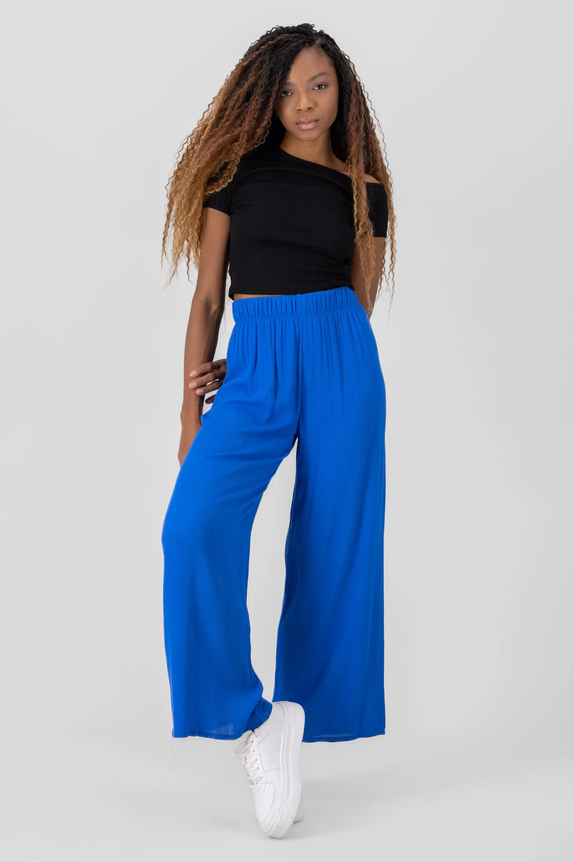 Pantalón Wide Leg Cintura Elástico sold by Shasa