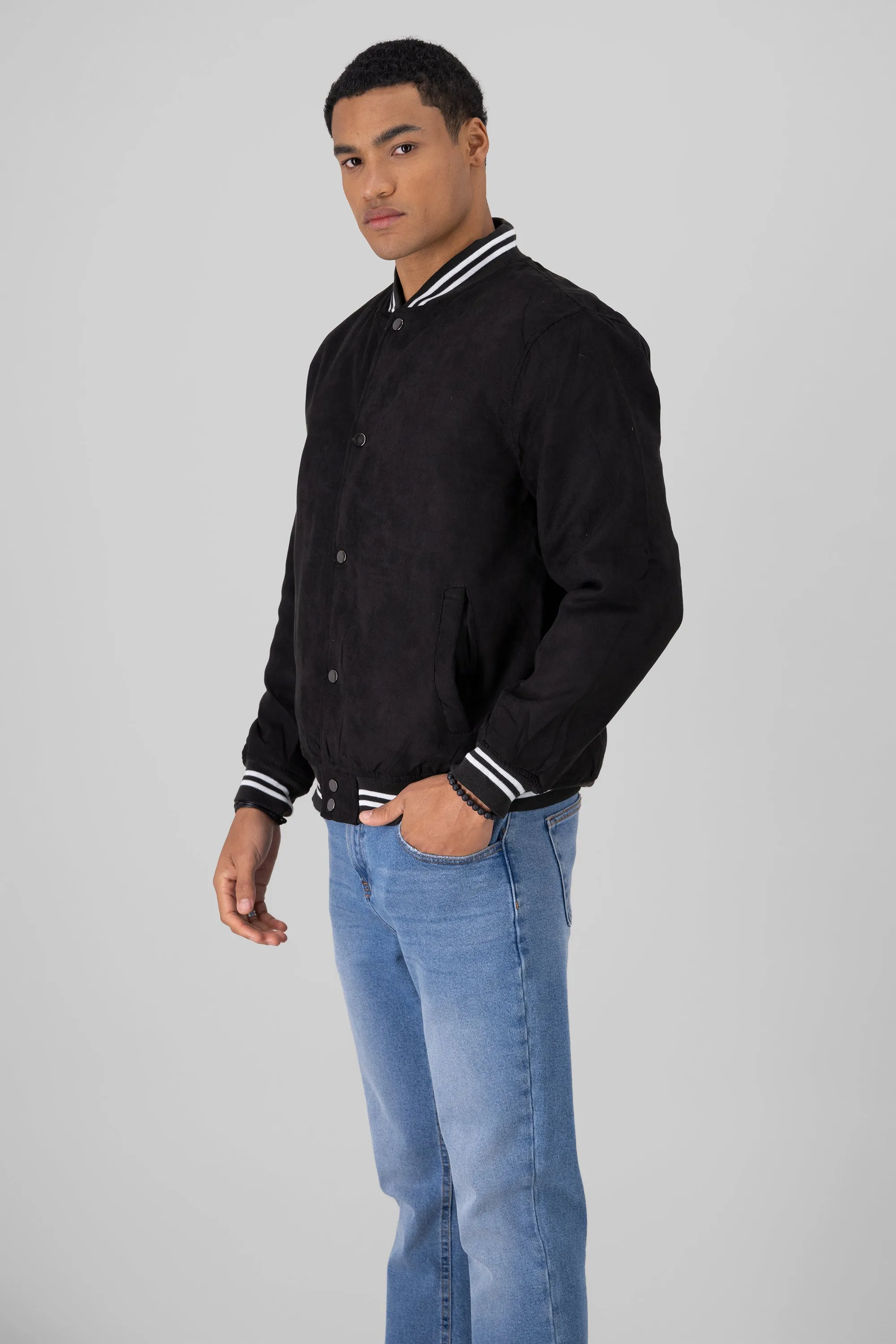 Chamarra varsity suede sold by Shasa product image thumbnail 3