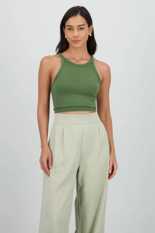 Top sin mangas cuello redondo semaless sold by Shasa