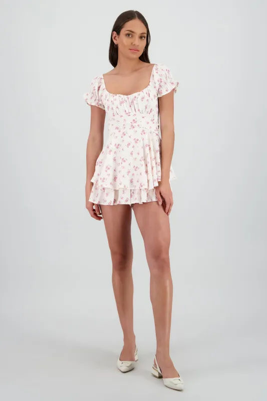 Romper olanes textura flores sold by Shasa