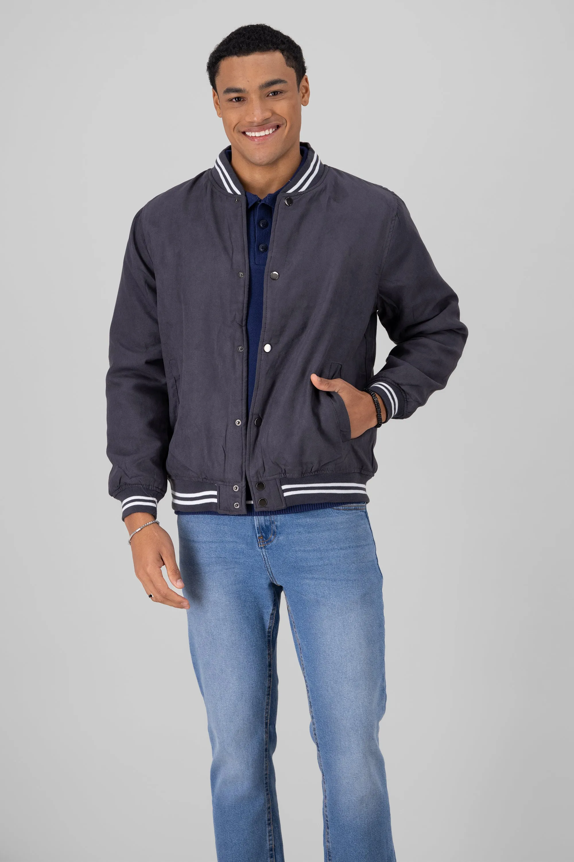 Chamarra varsity suede sold by Shasa product image thumbnail 2