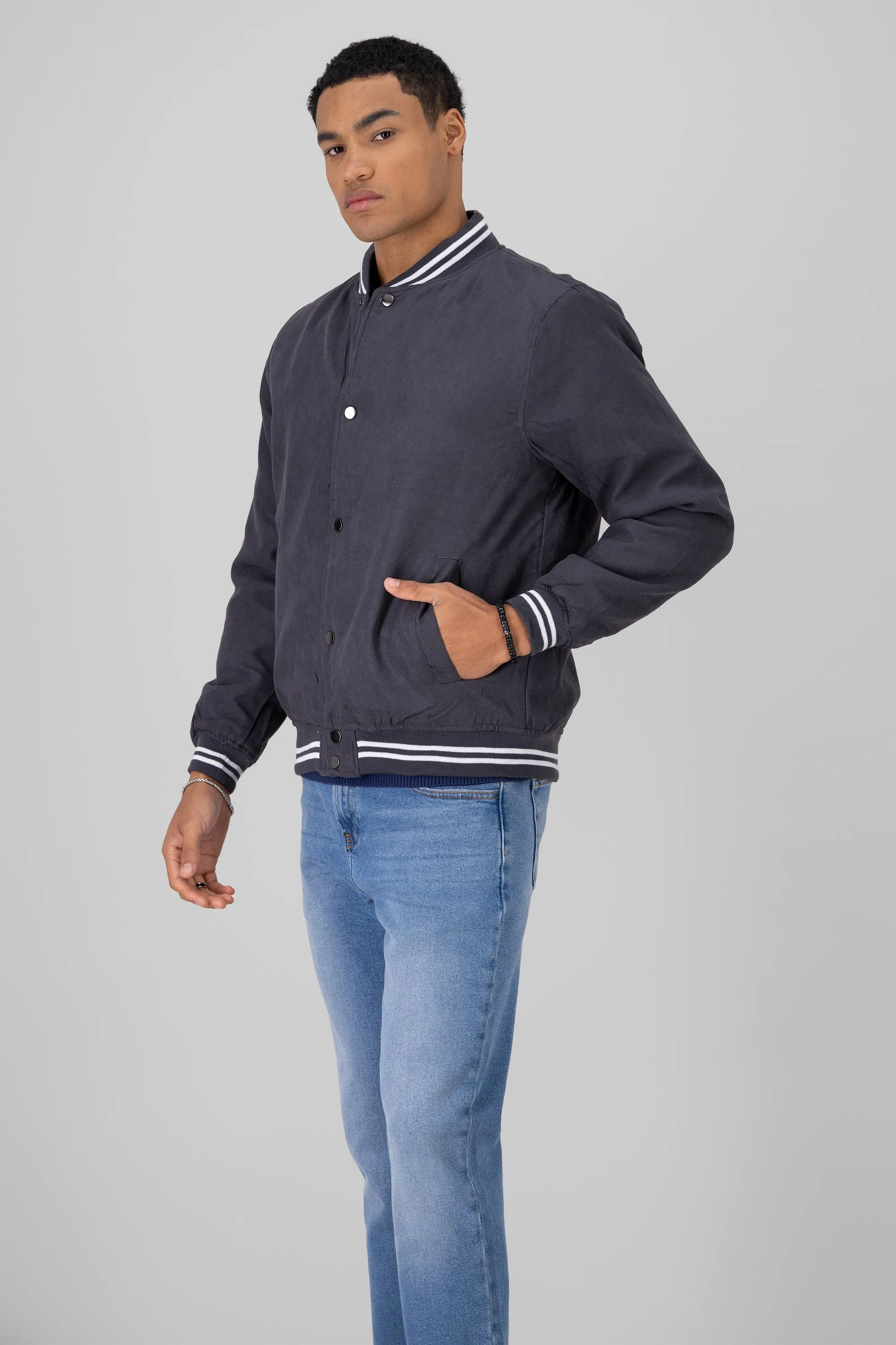 Chamarra varsity suede sold by Shasa product image thumbnail 3