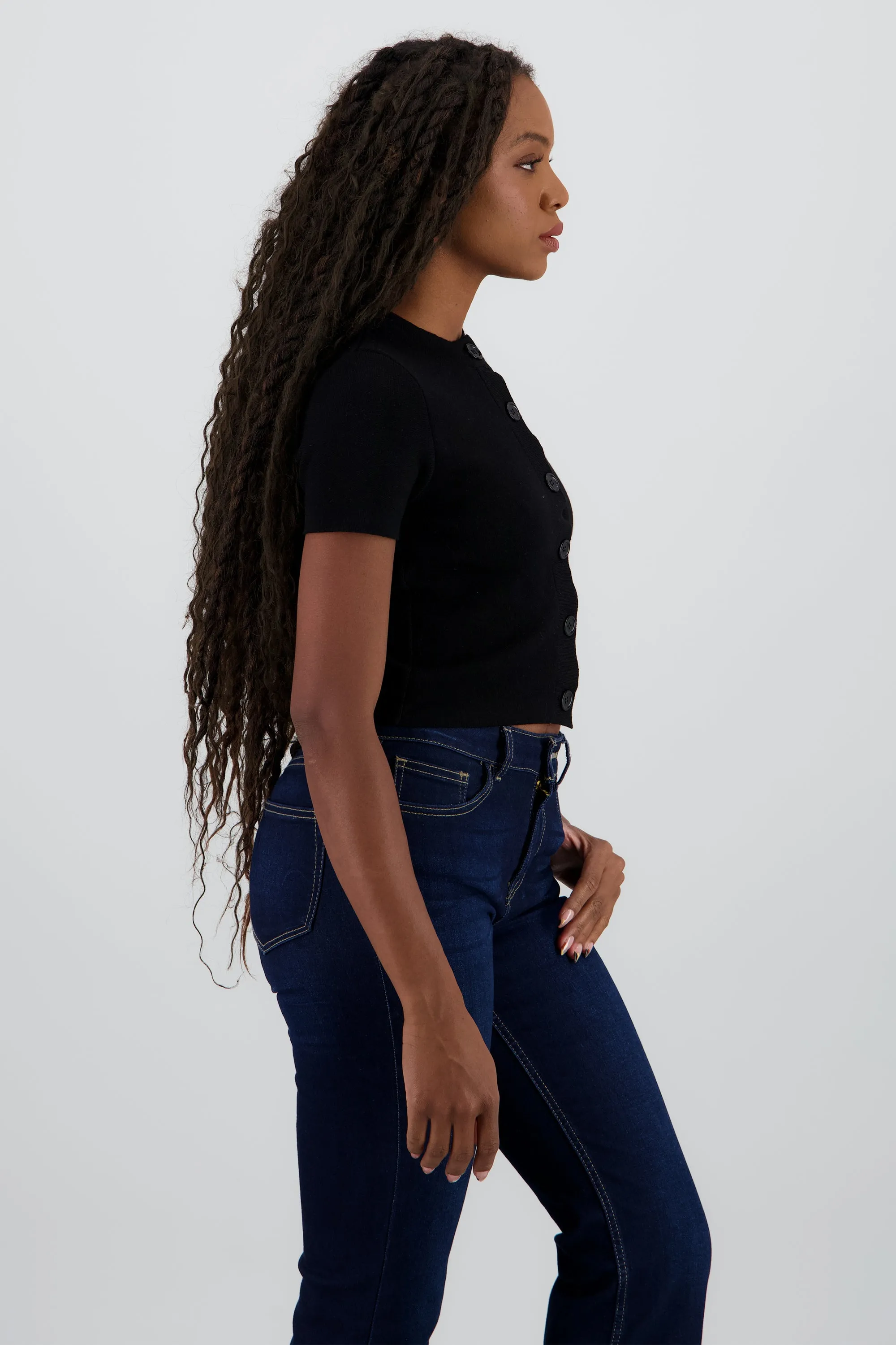 Top tejido manga corta con botones sold by Shasa product image thumbnail 3