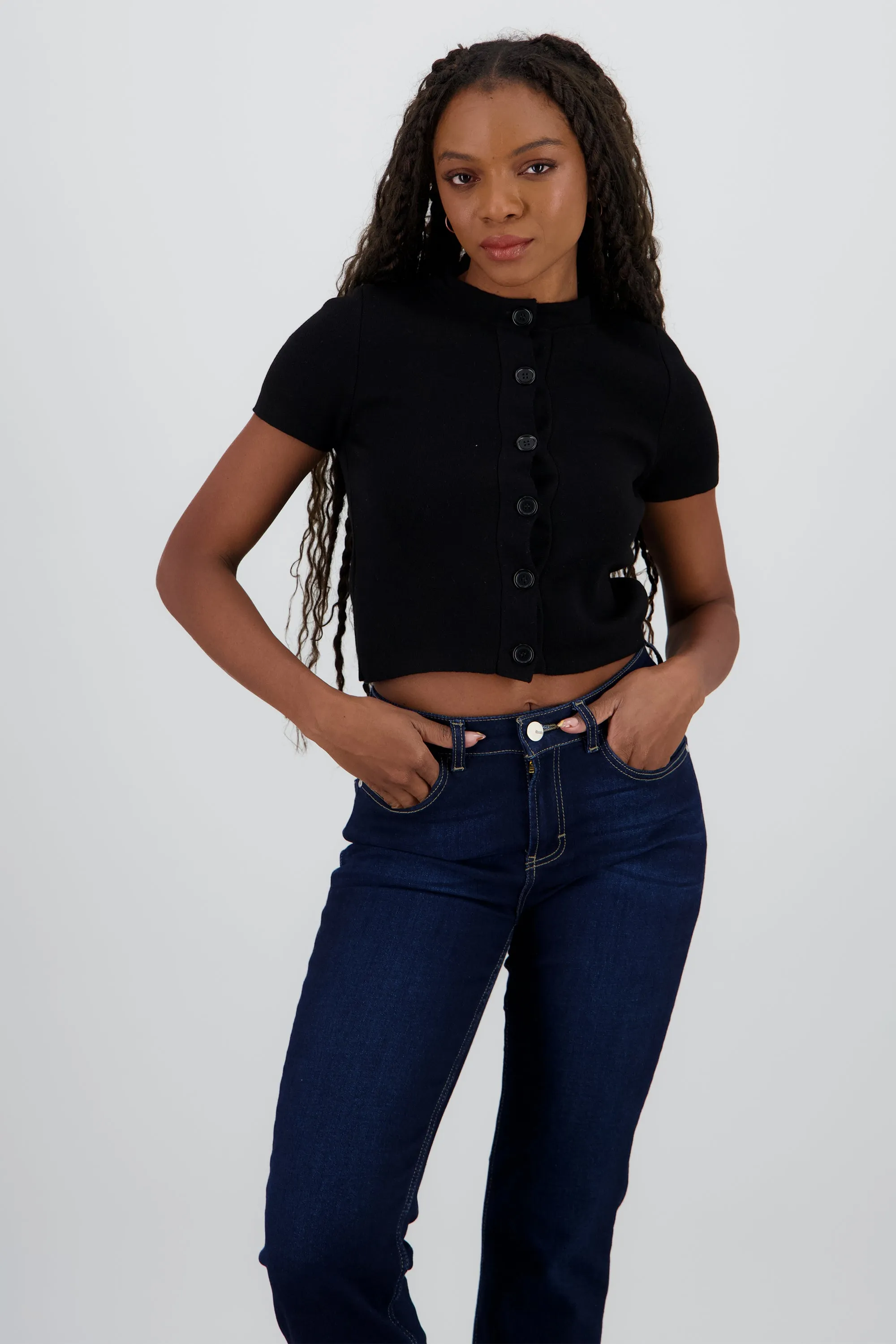 Top tejido manga corta con botones sold by Shasa product image thumbnail 2