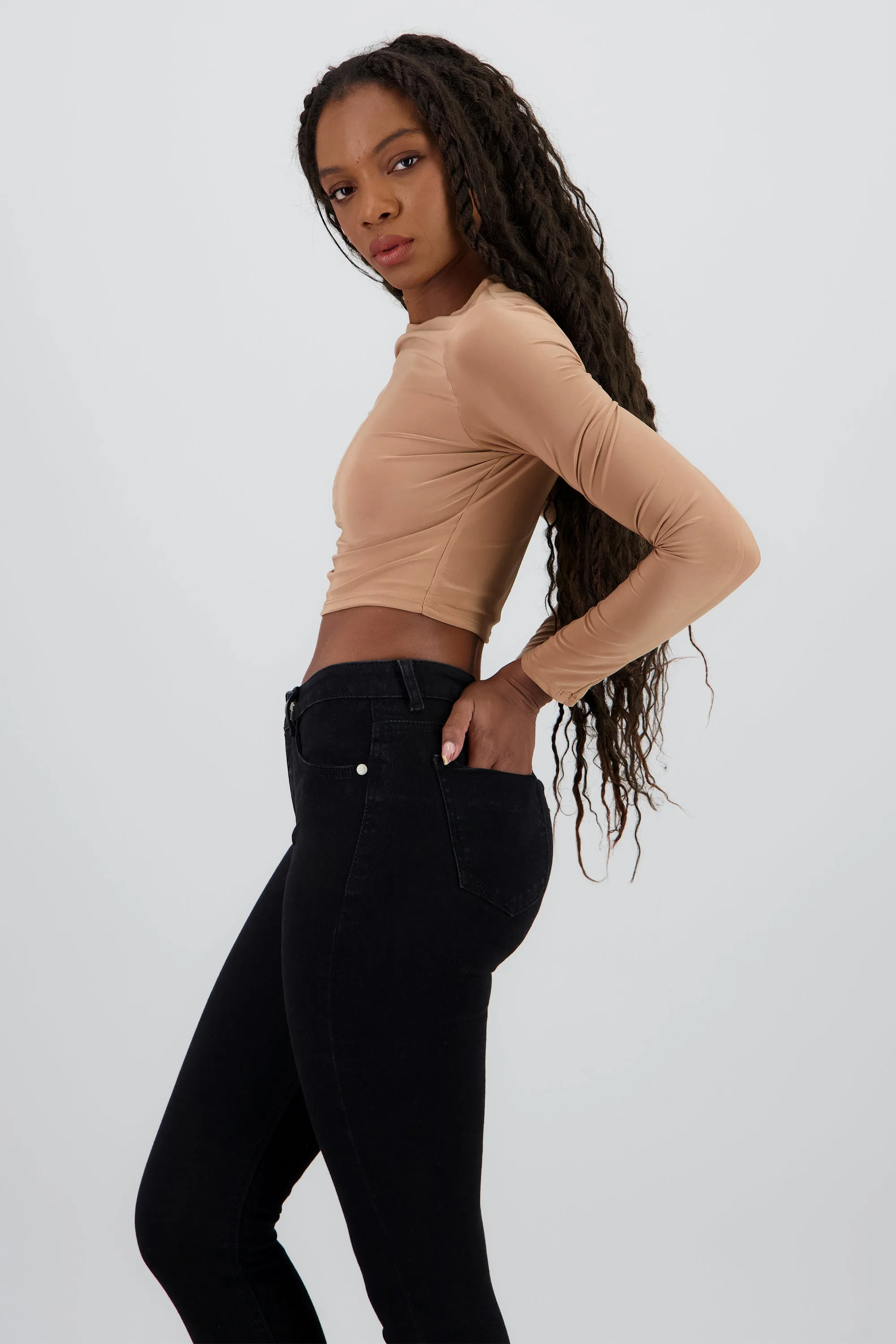 Top manga larga cuello redondo sold by Shasa product image thumbnail 3