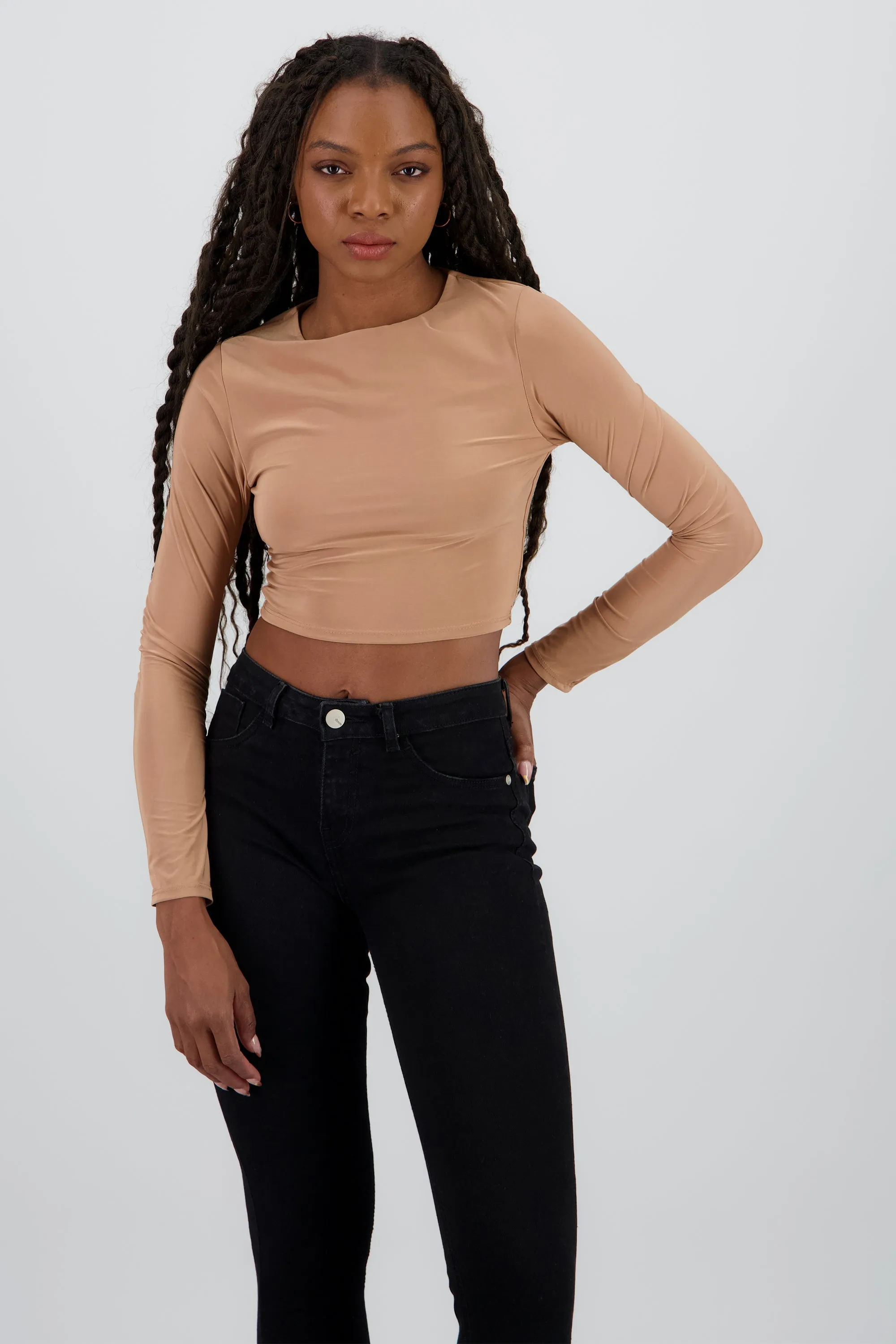 Top manga larga cuello redondo sold by Shasa product image thumbnail 2