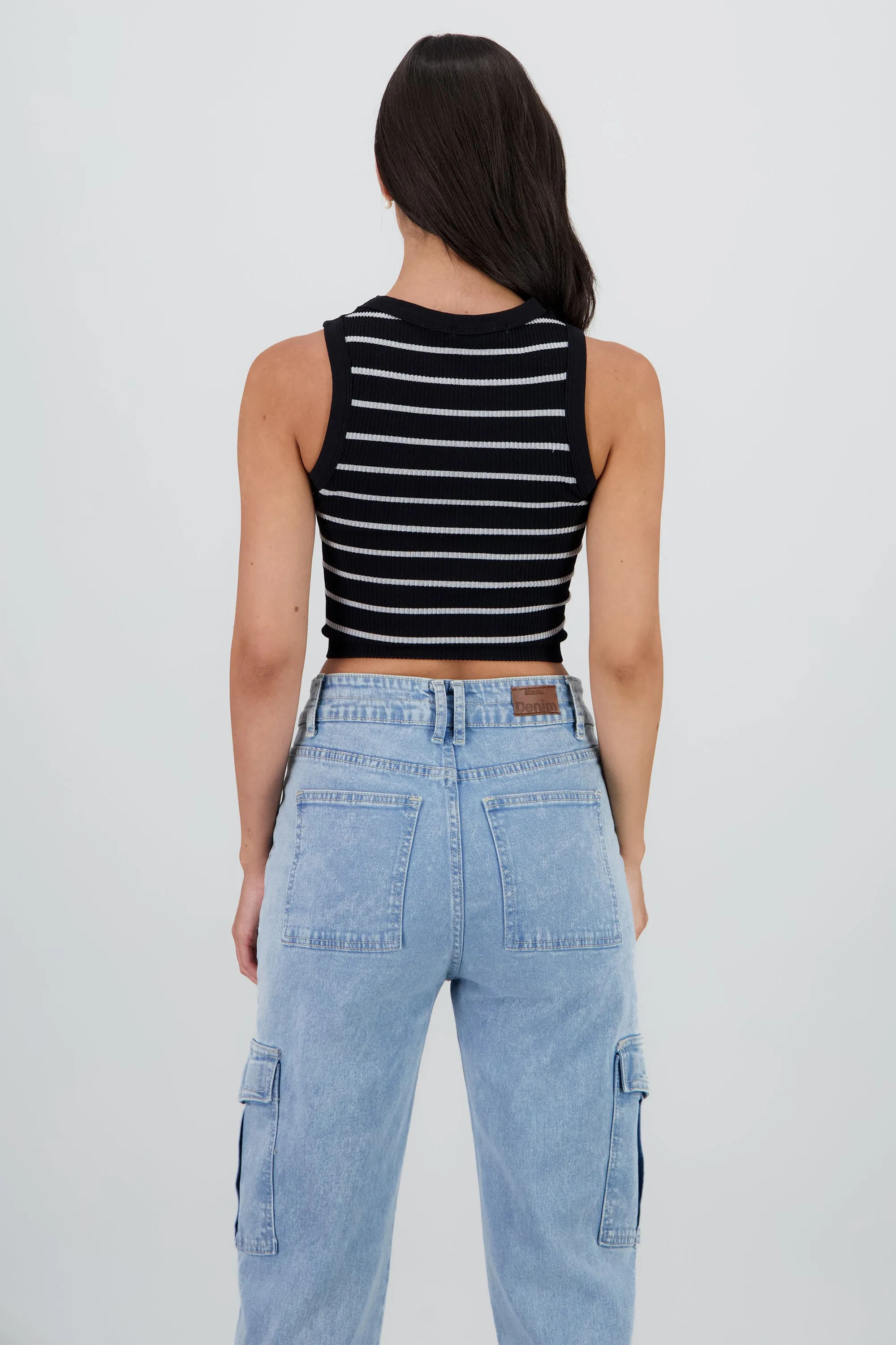 Top cuello redondo rayas seamless sold by Shasa product image thumbnail 4