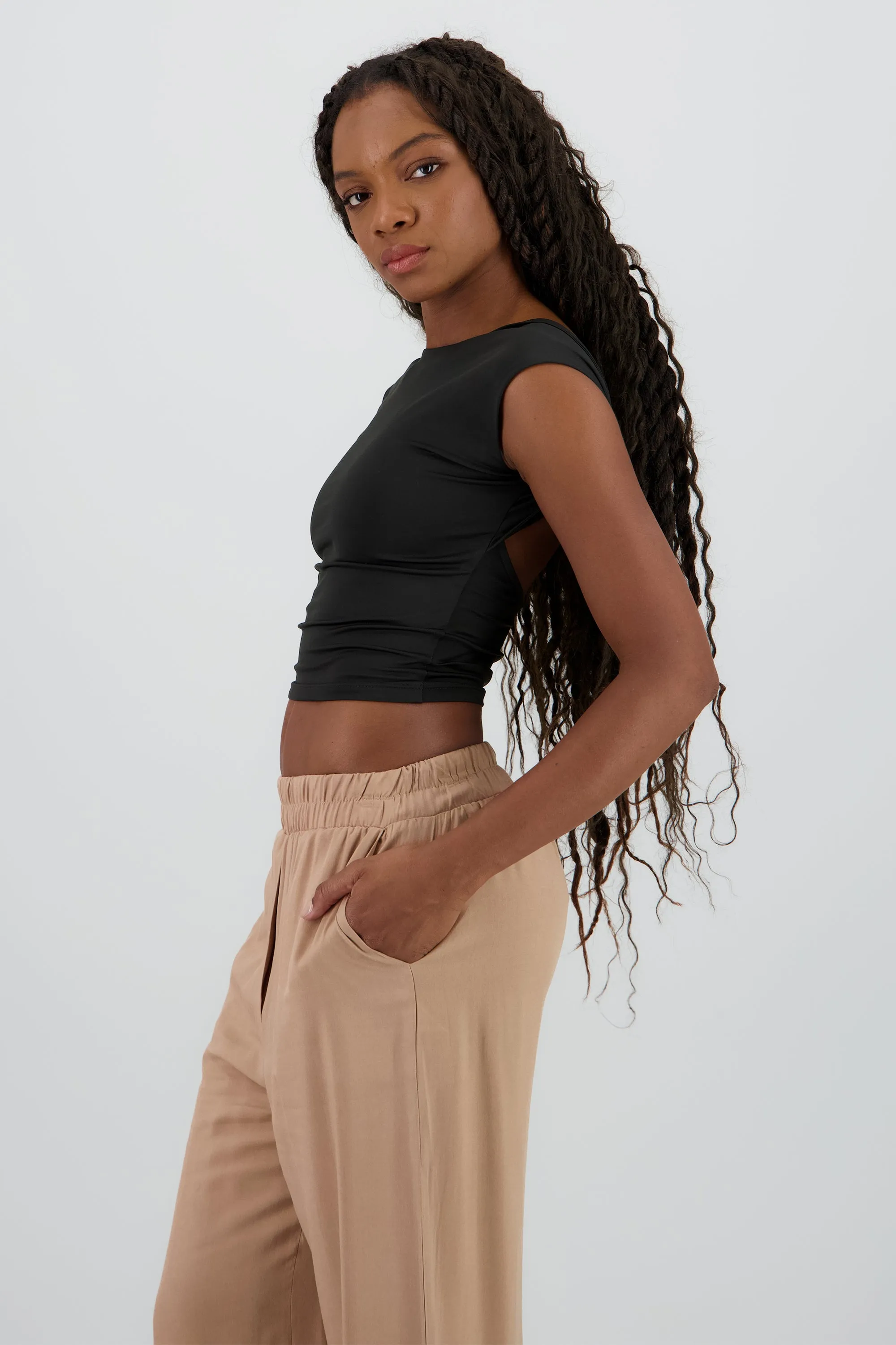 Top manga corta escote espalda sold by Shasa product image thumbnail 3