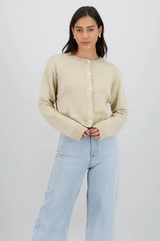 Cardigan botones liso sold by Shasa