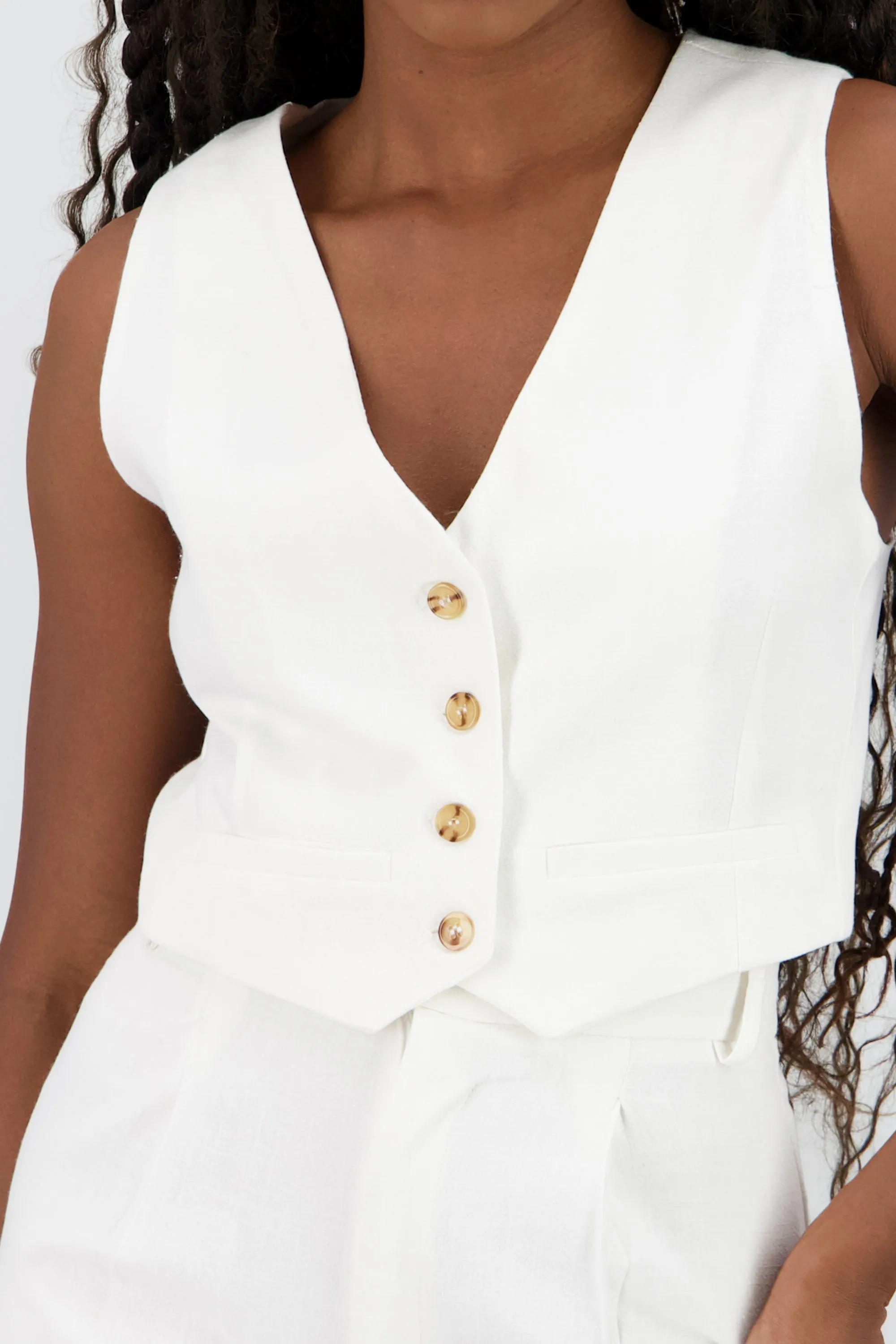 Chaleco liso lino sold by Shasa product image thumbnail 5