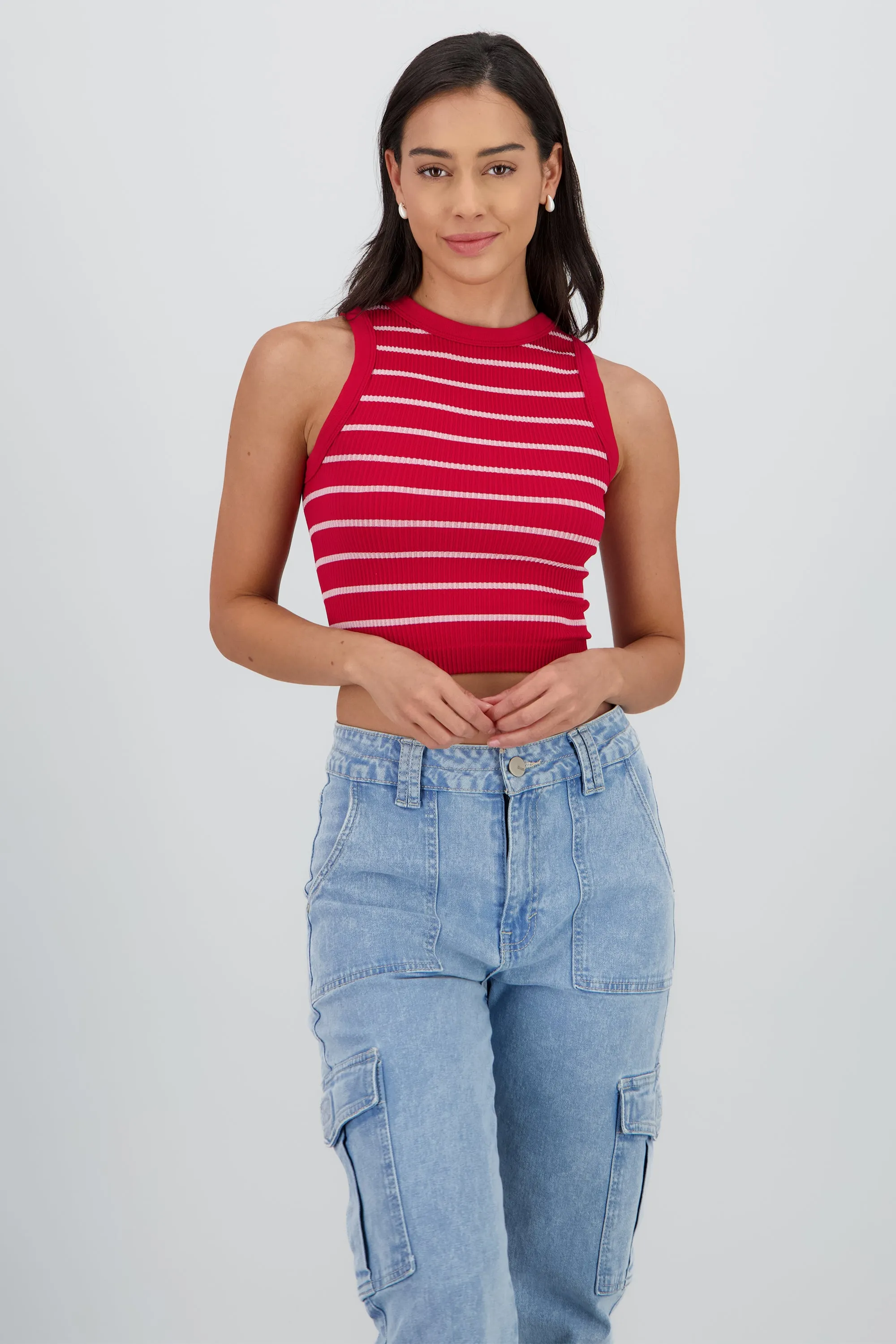 Top cuello redondo rayas seamless sold by Shasa product image thumbnail 2