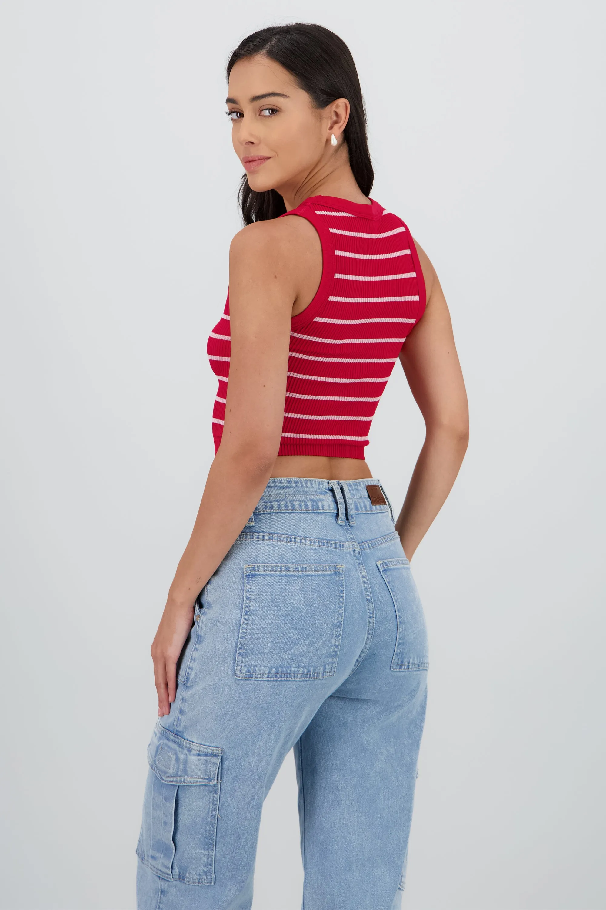 Top cuello redondo rayas seamless sold by Shasa product image thumbnail 4