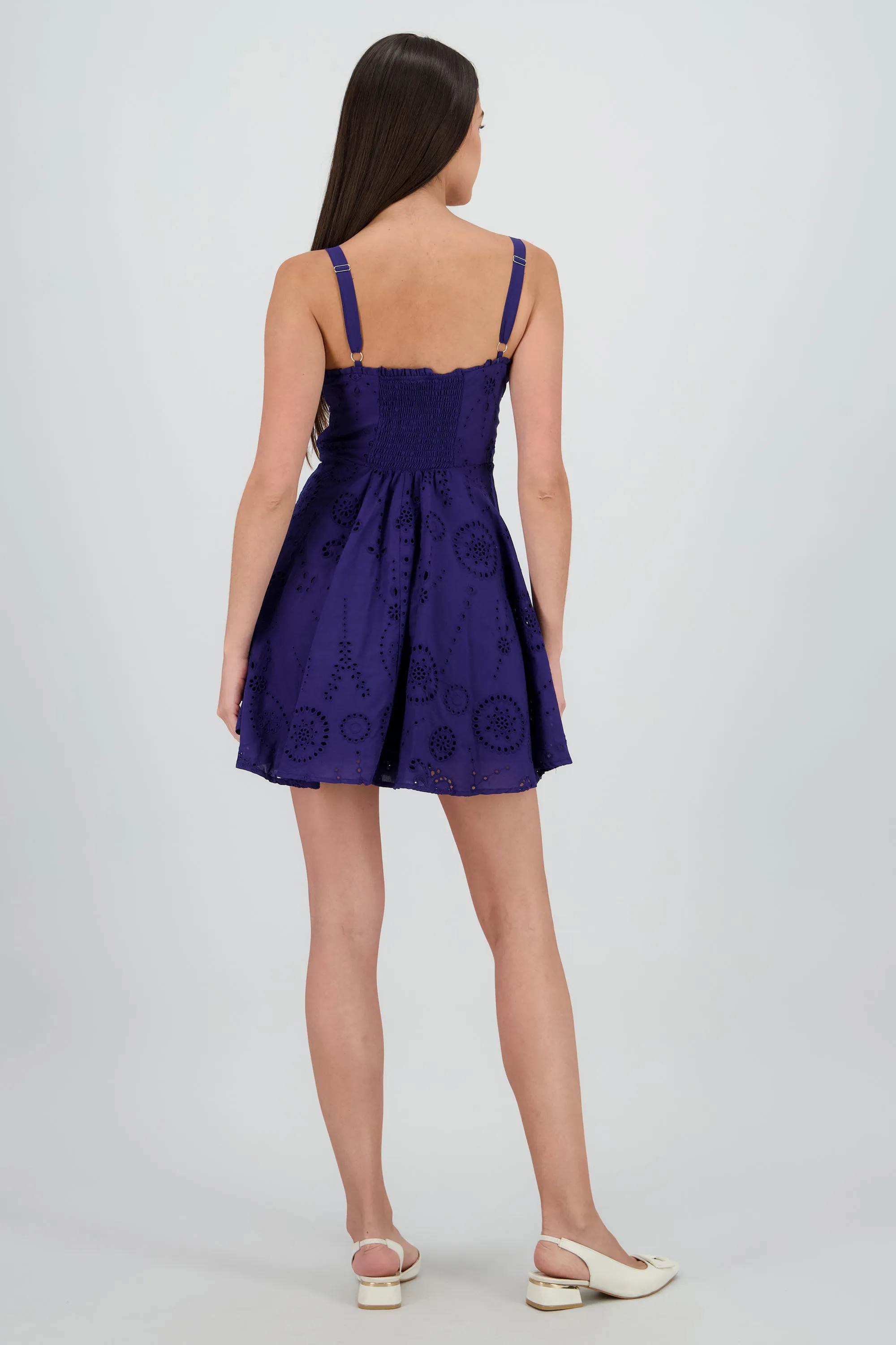 Vestido mini eyelet tirantes sold by Shasa product image thumbnail 4