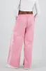 Pantalon amplio detalle franjas contraste sold by Shasa