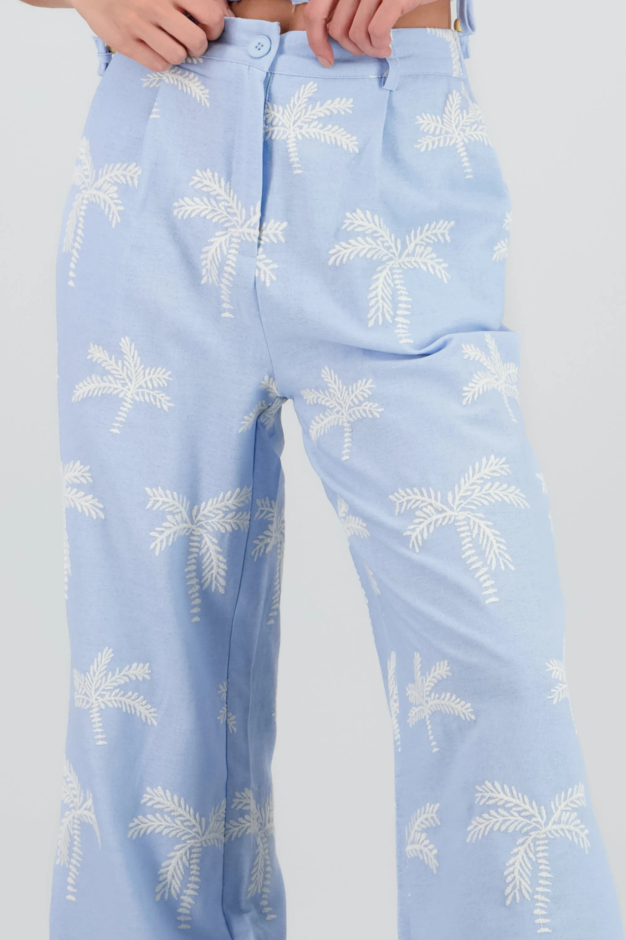 Pantalon recto detalle palmeras sold by Shasa product image thumbnail 5