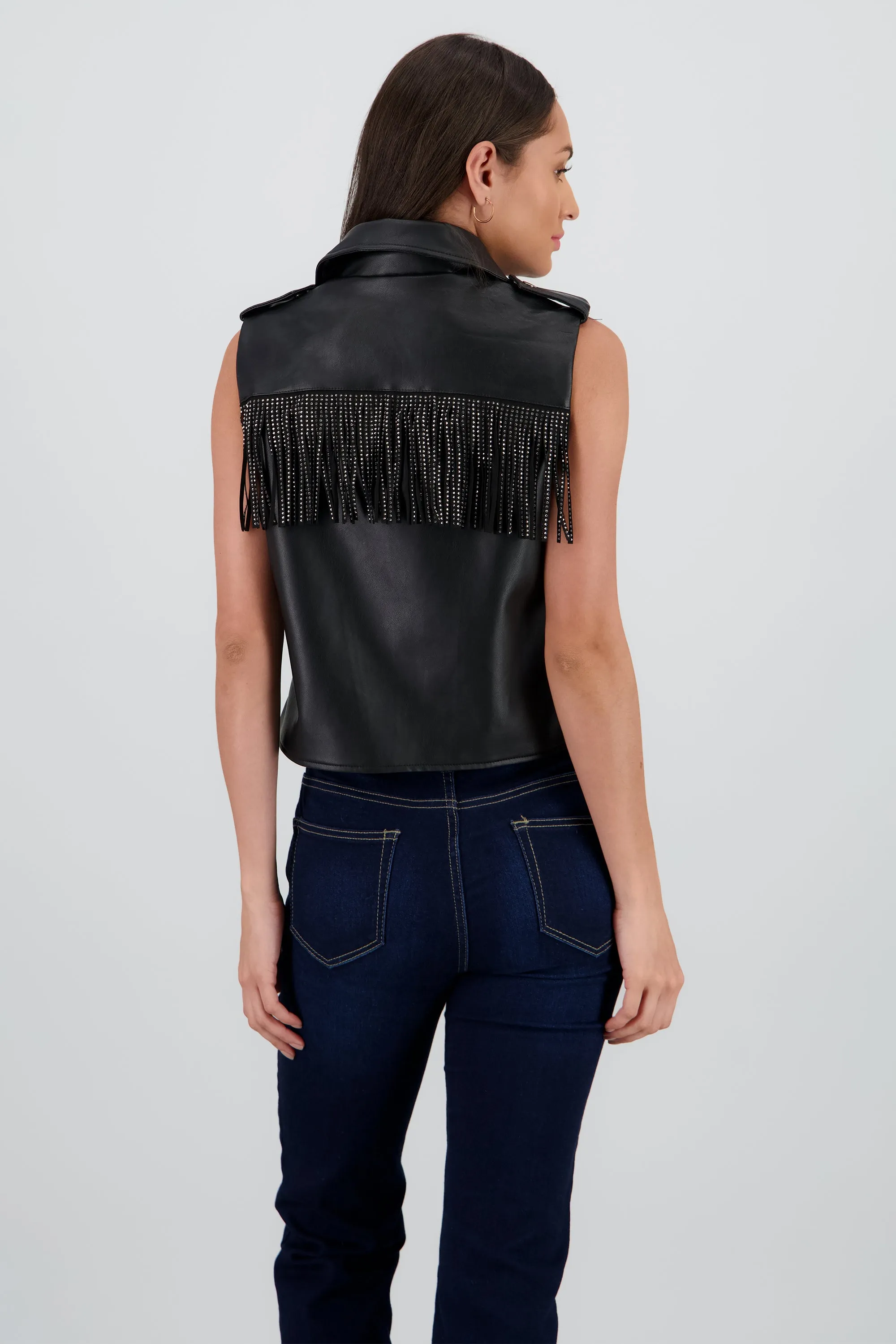 Chaleco oversized detalle fringe sold by Shasa product image thumbnail 4