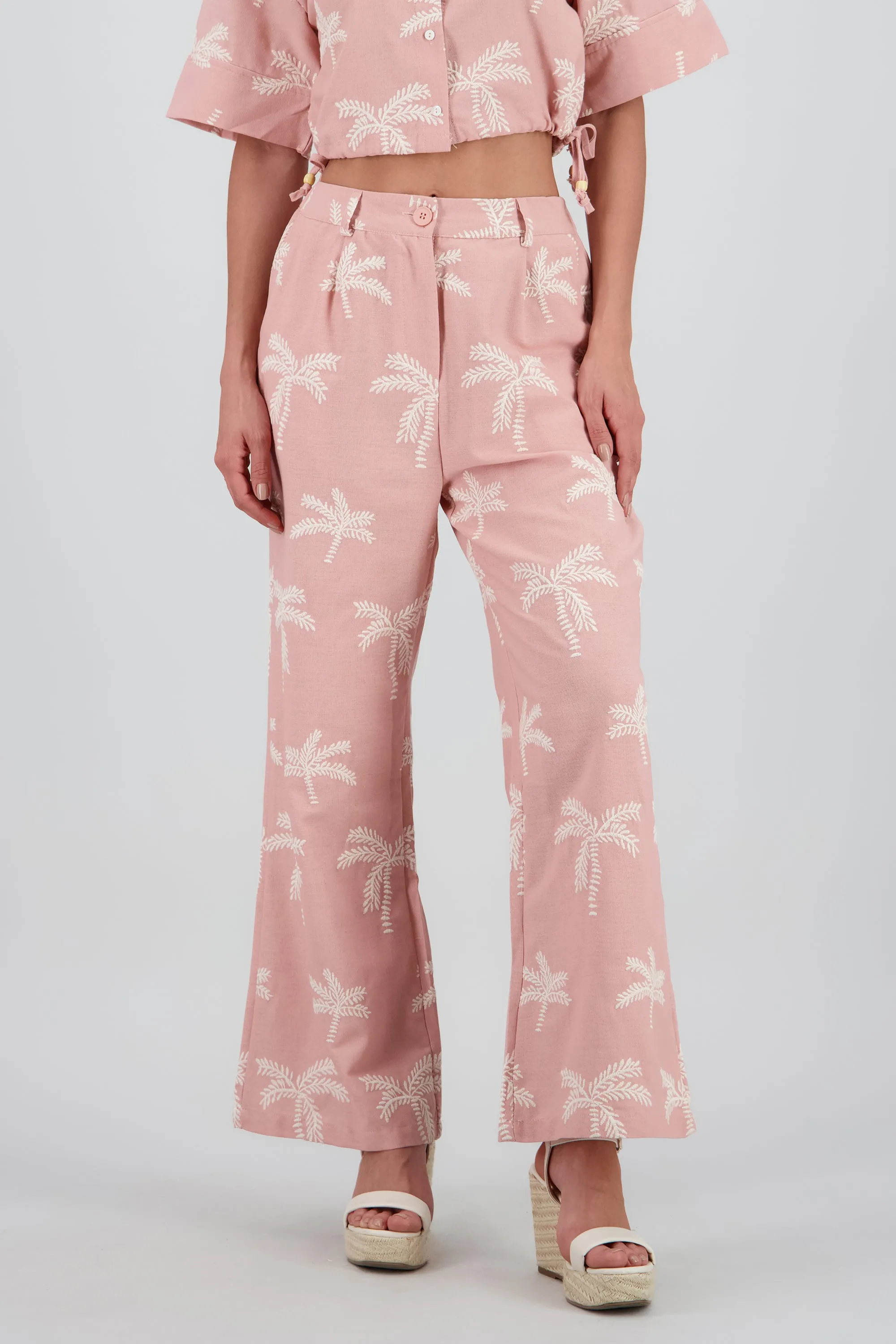 Pantalon recto detalle palmeras sold by Shasa product image thumbnail 2