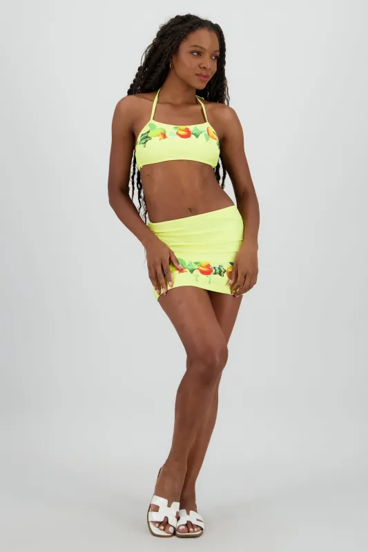 Bikini 3pz falda estampado sold by Shasa