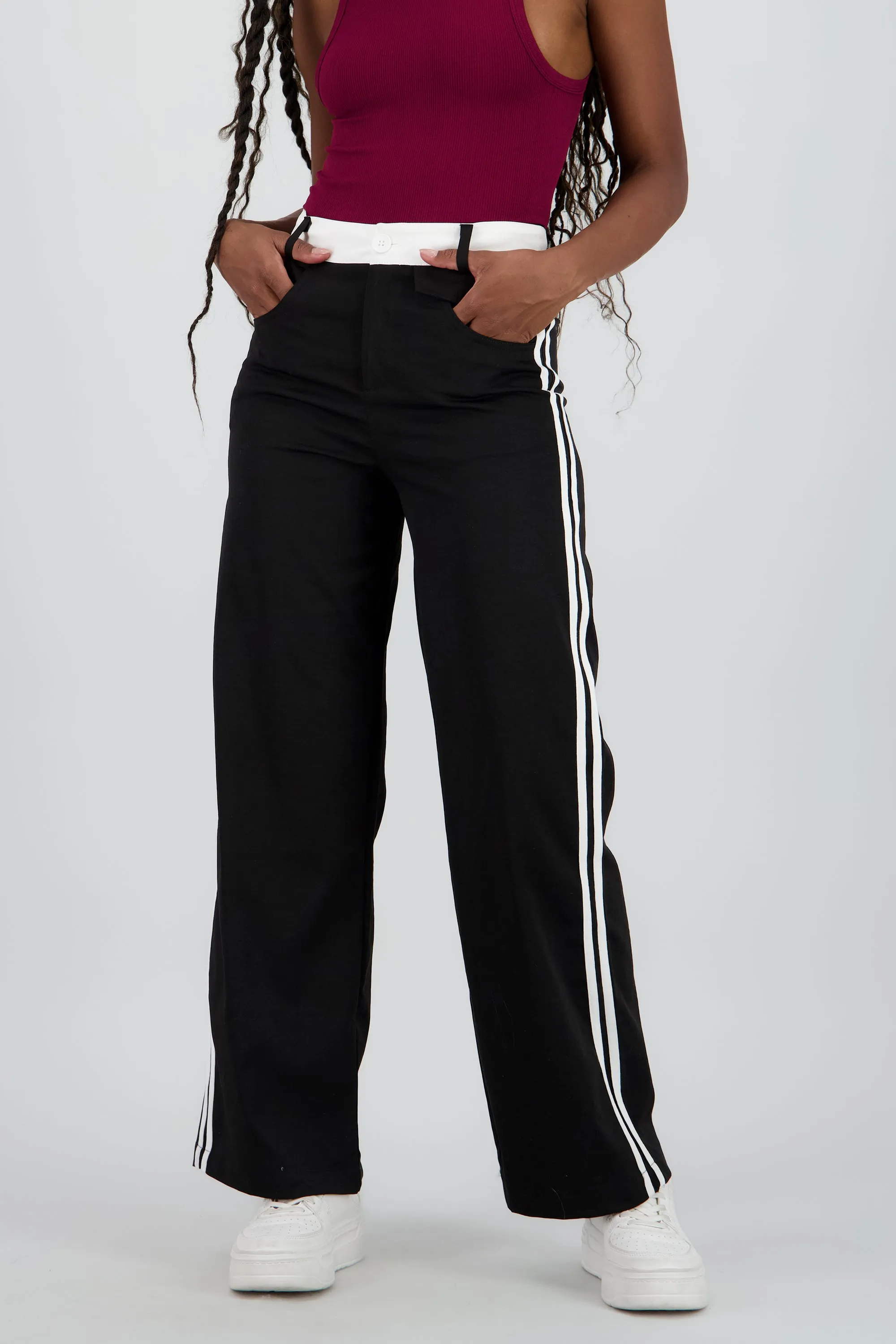 Pantalon fluido detalle contraste franja sold by Shasa product image thumbnail 2