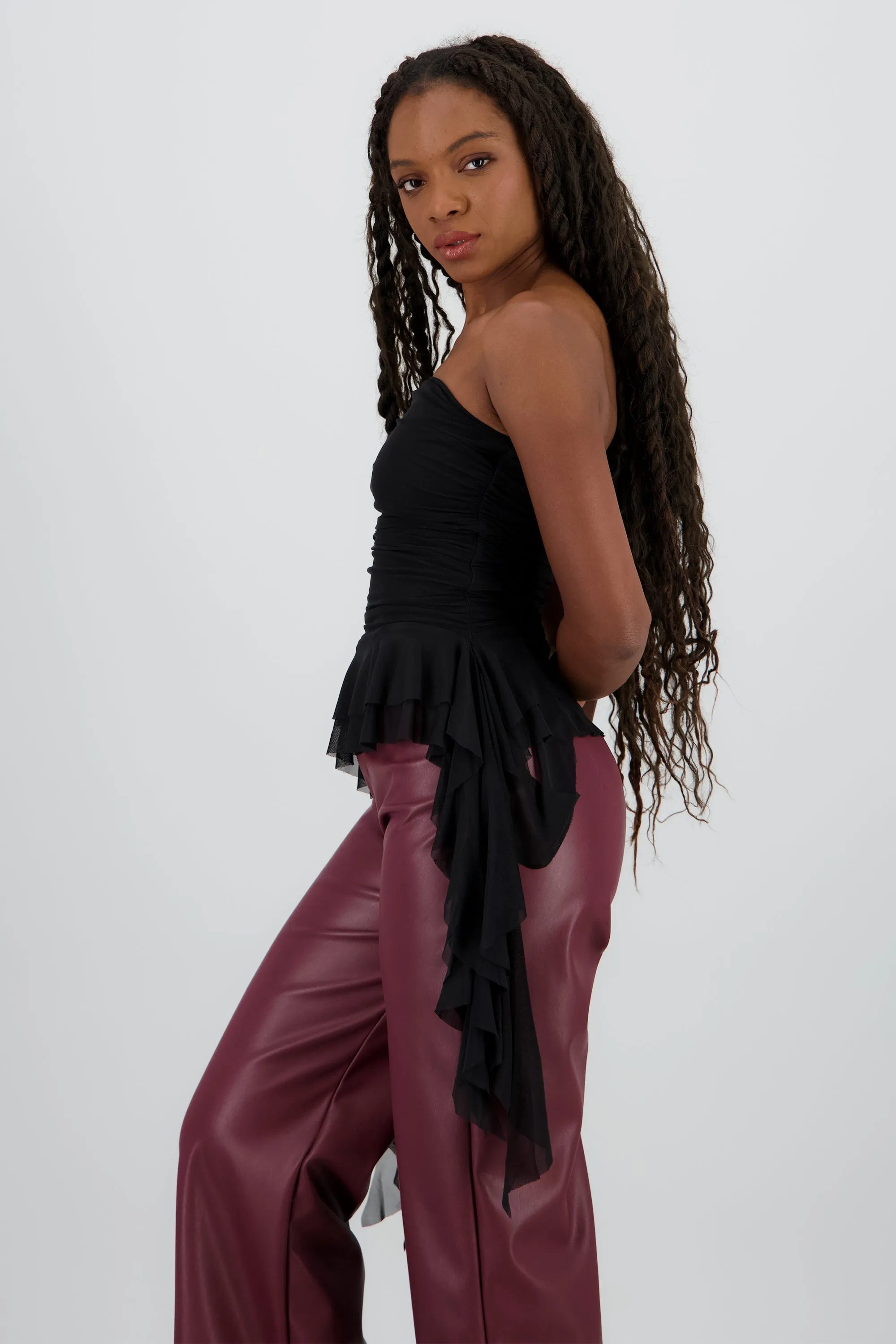 Top strapless drapeado con tiras sold by Shasa product image thumbnail 3