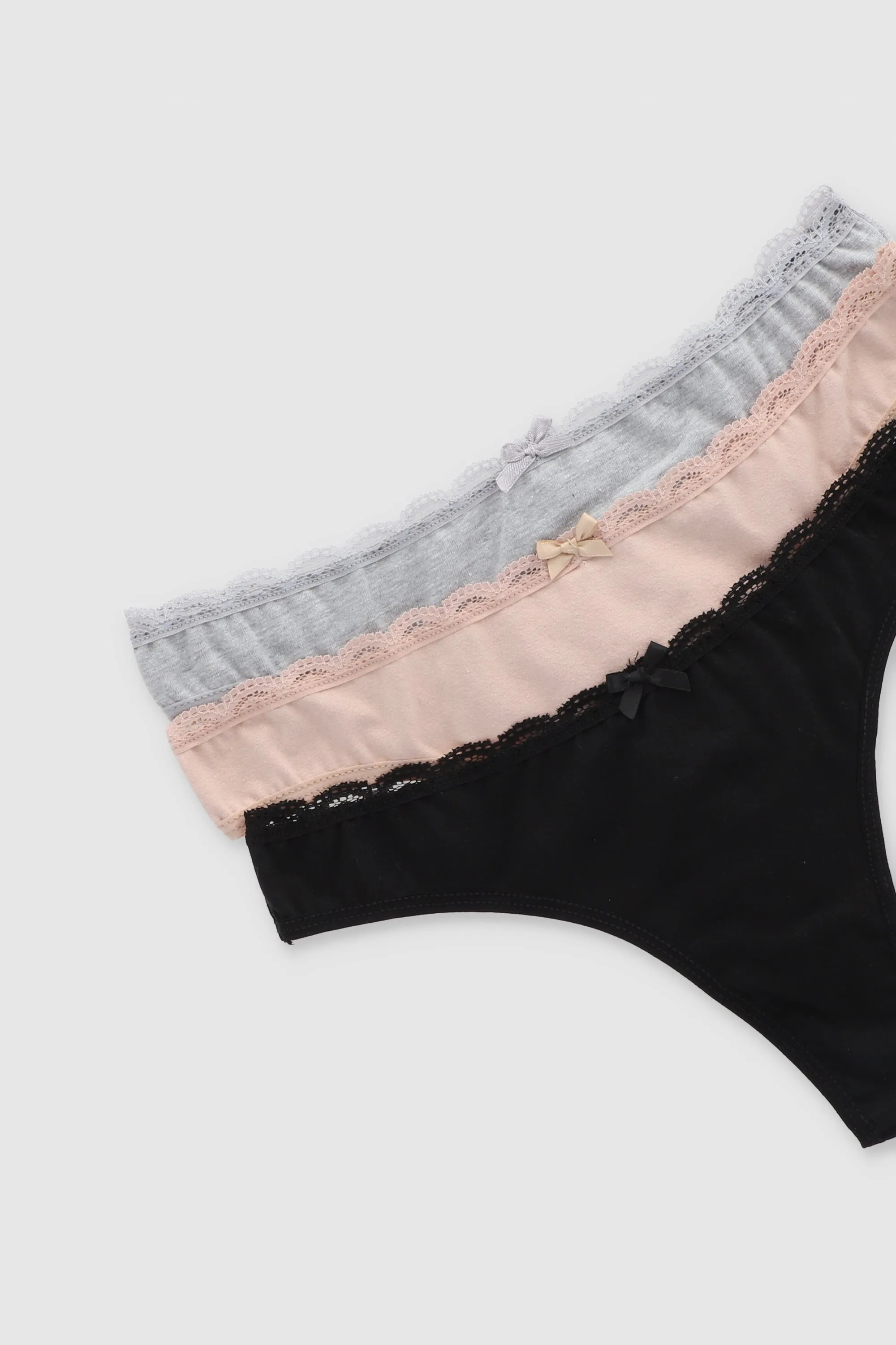Tripack tangas de algodón encaje sold by Shasa product image thumbnail 3