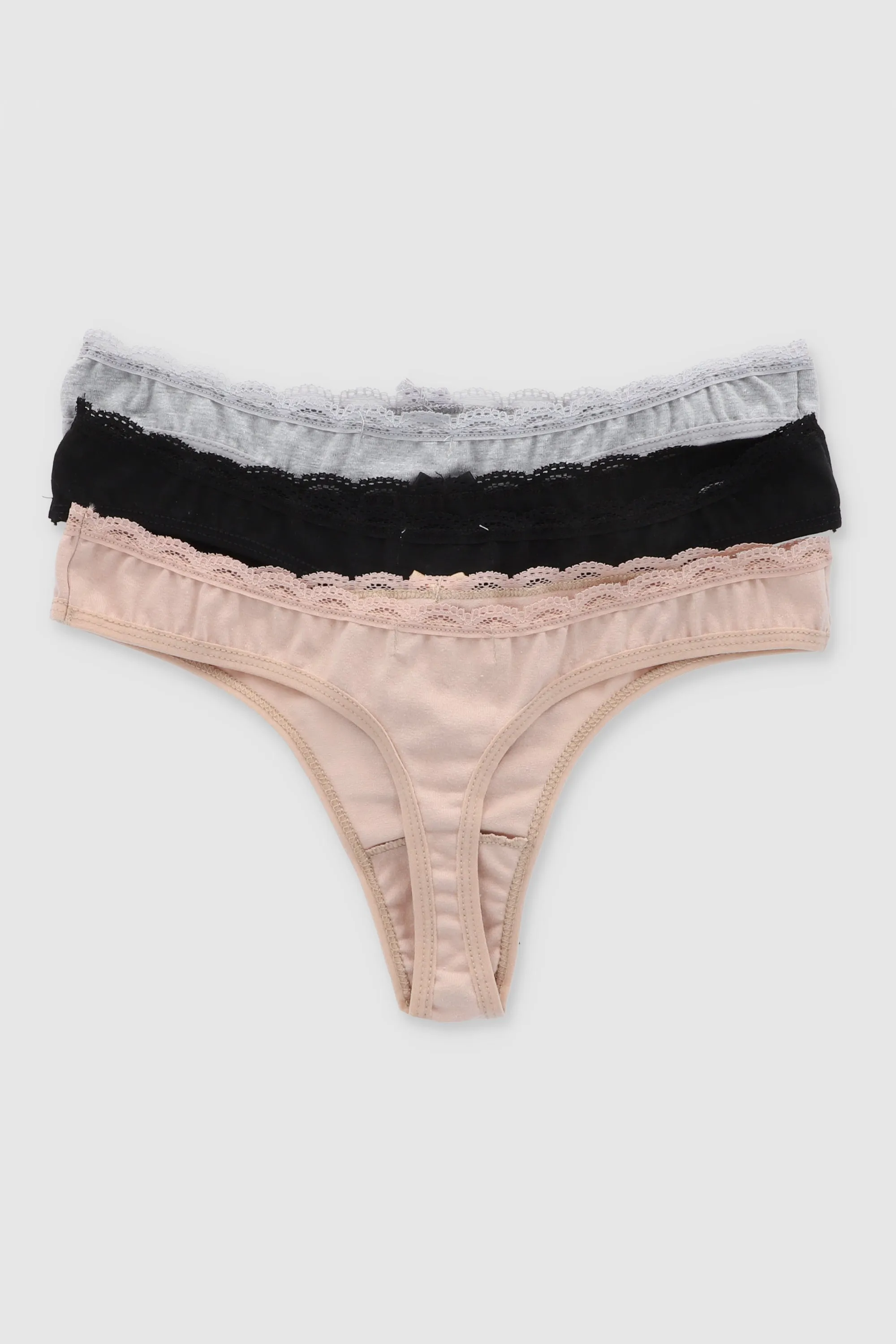 Tripack tangas de algodón encaje sold by Shasa product image thumbnail 2