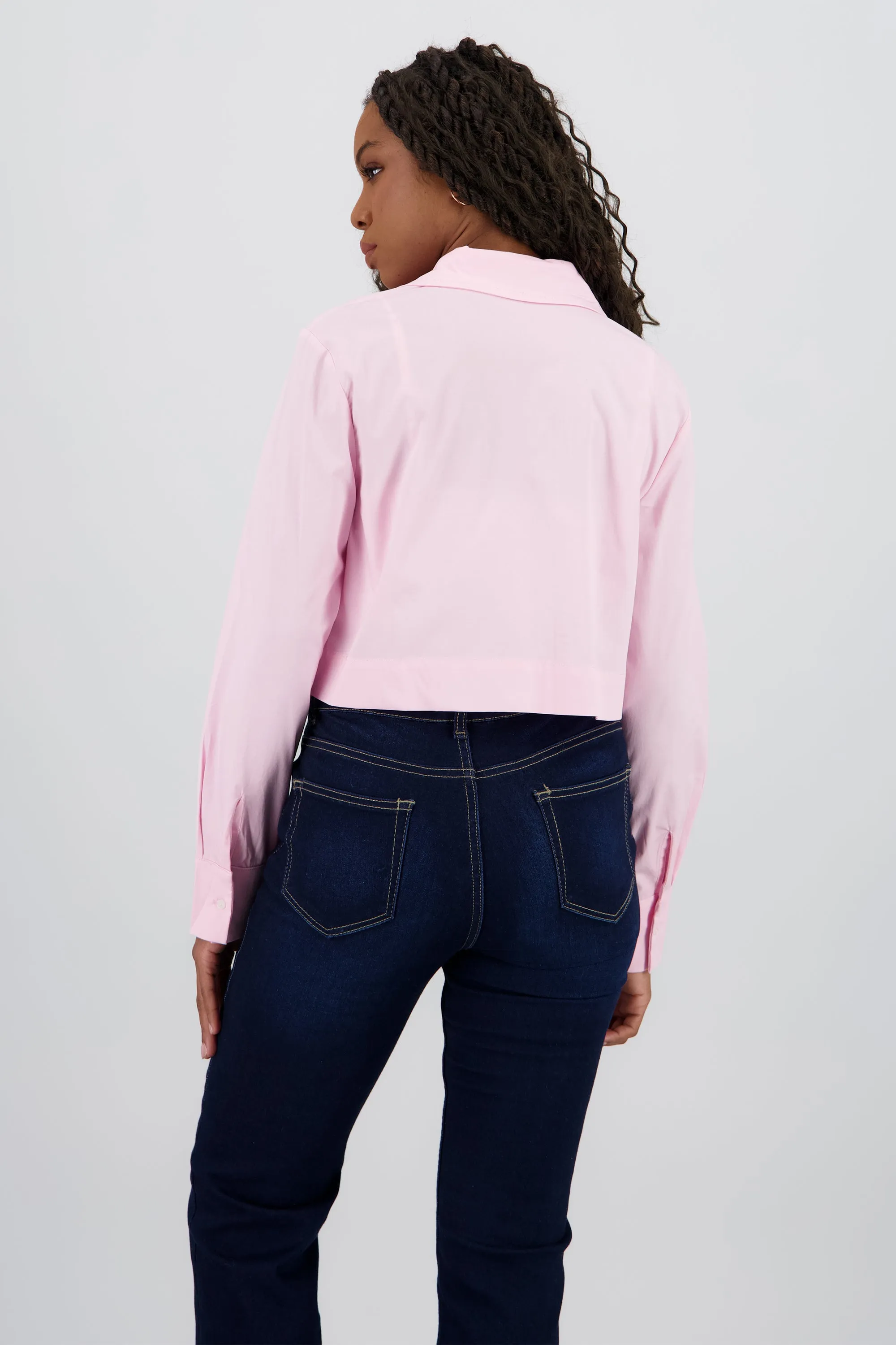 Camisa crop manga larga cuello sold by Shasa product image thumbnail 4