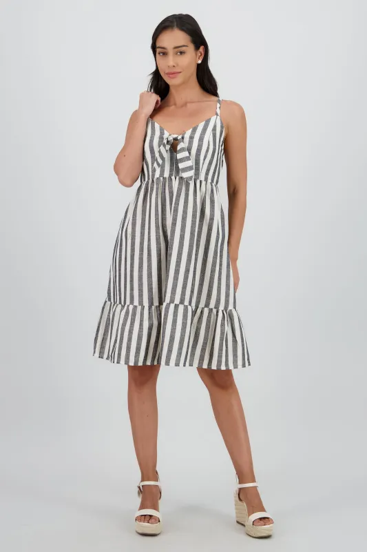 Vestido mini detalle olan tirantes rayas sold by Shasa
