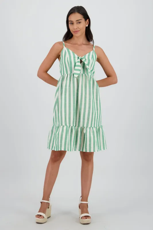 Vestido mini detalle olan tirantes rayas sold by Shasa