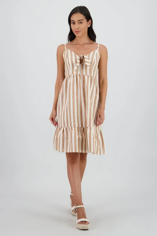 Vestido mini detalle olan tirantes rayas sold by Shasa