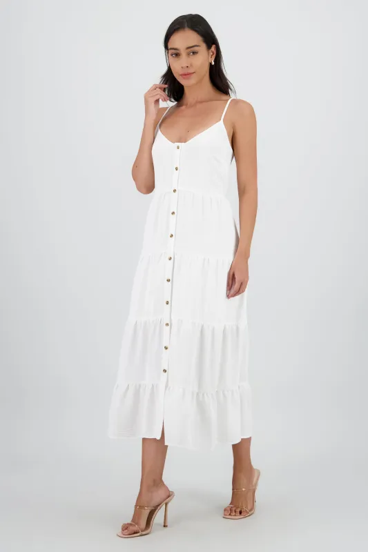 Vestido midi botones sold by Shasa