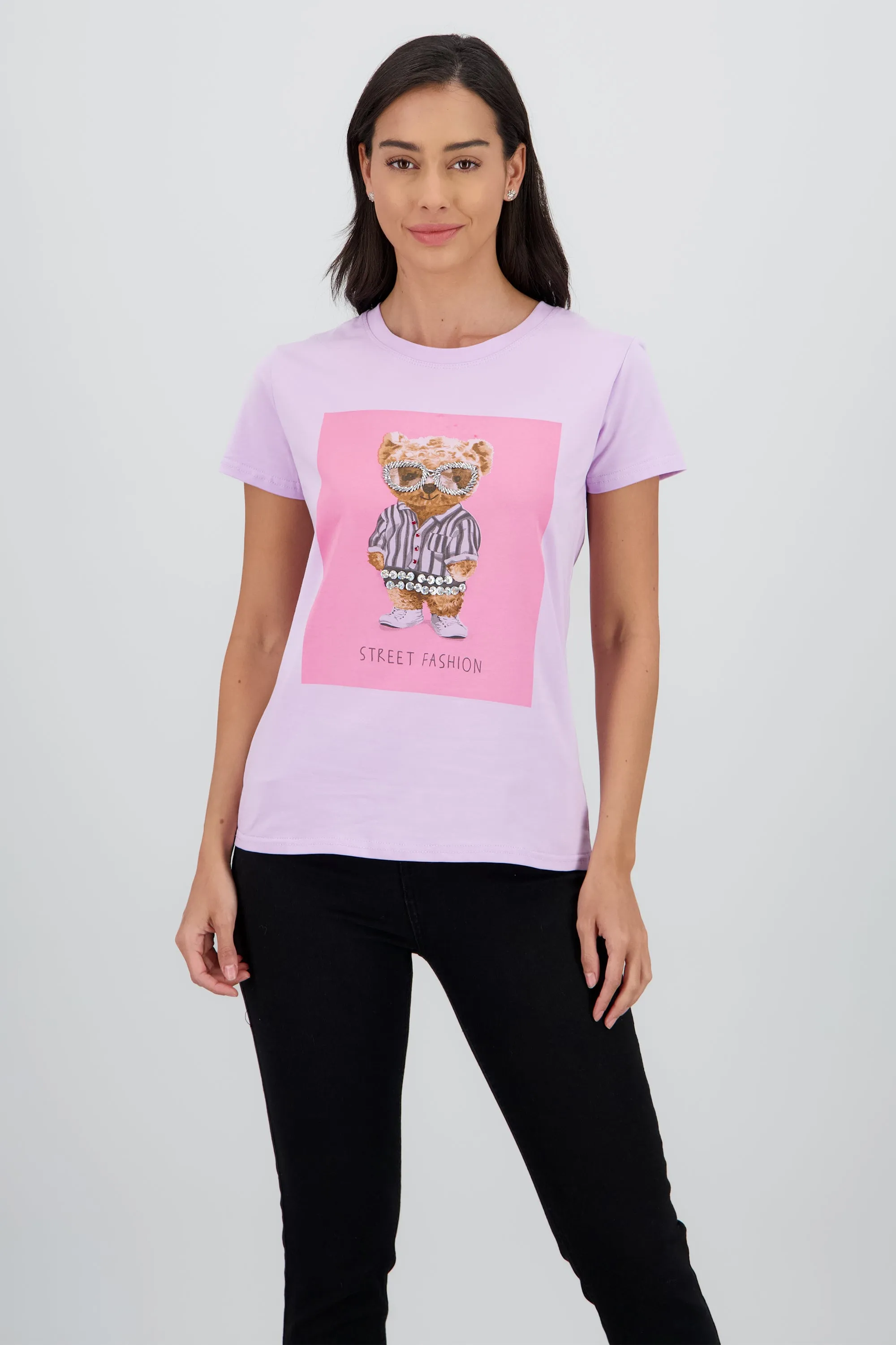 T-shirt oso detalle aplicacion sold by Shasa