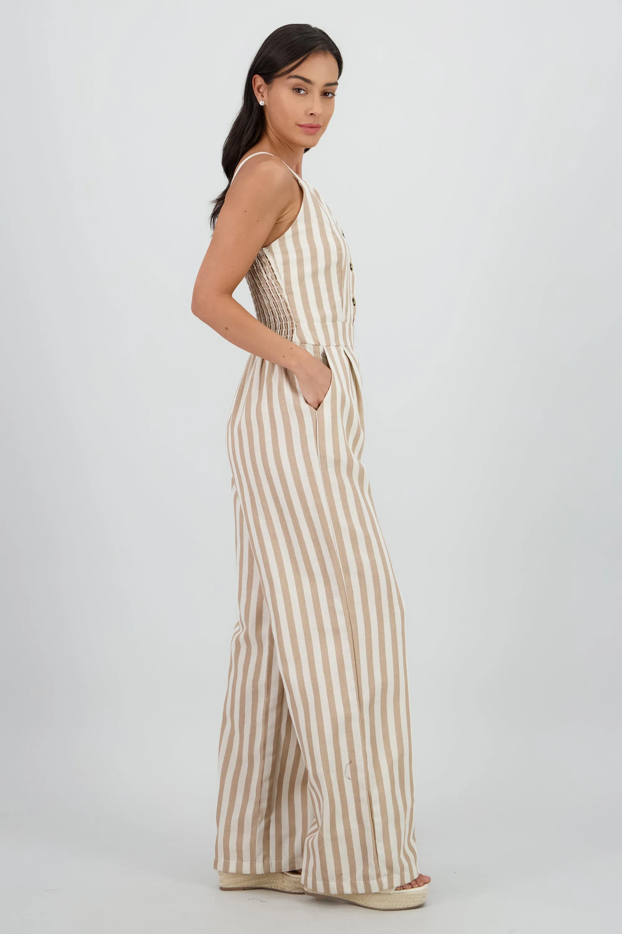 Jumpsuit cuello v tirantes rayas sold by Shasa product image thumbnail 3