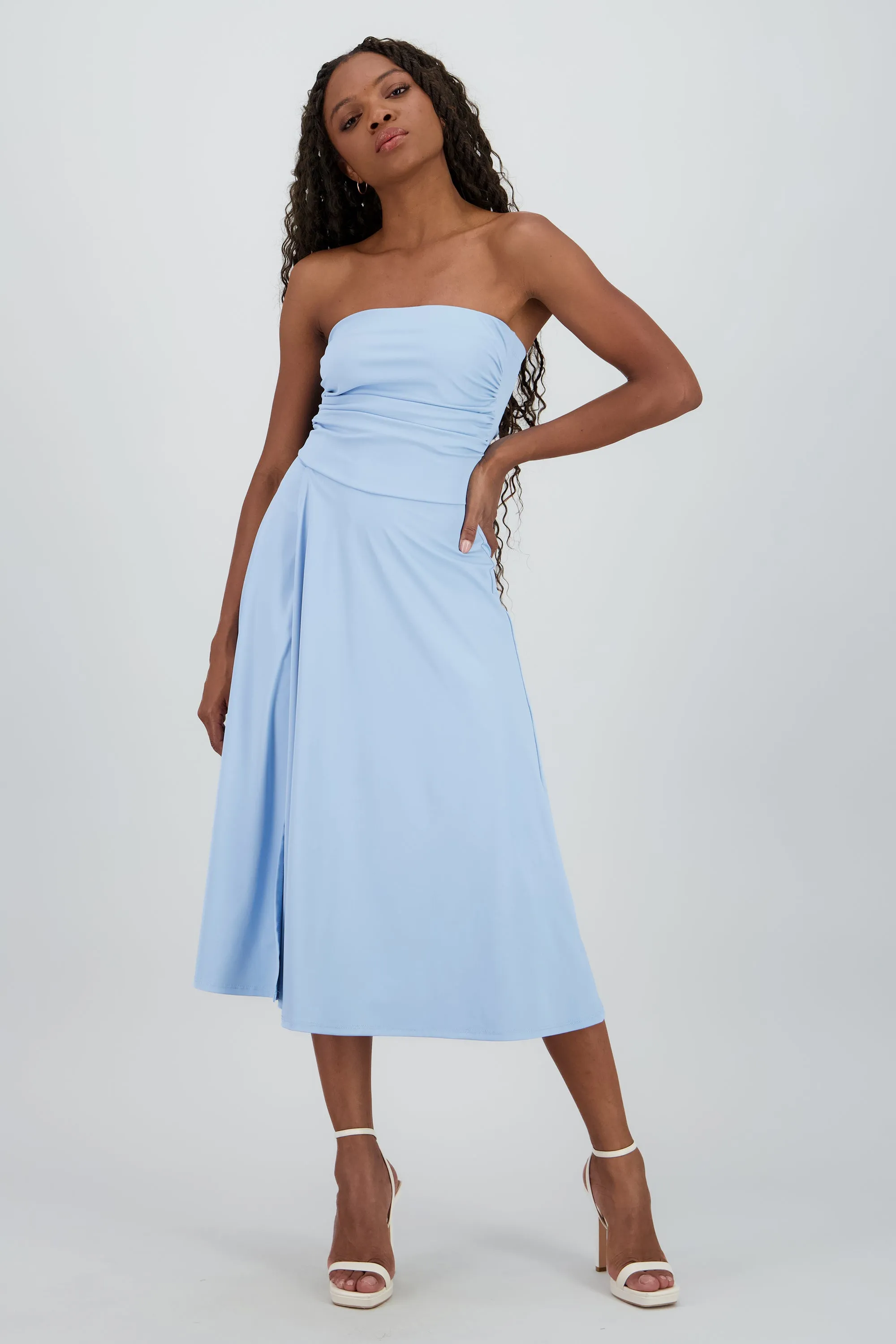 Vestido mini drapeado strapless sold by Shasa product image thumbnail 2