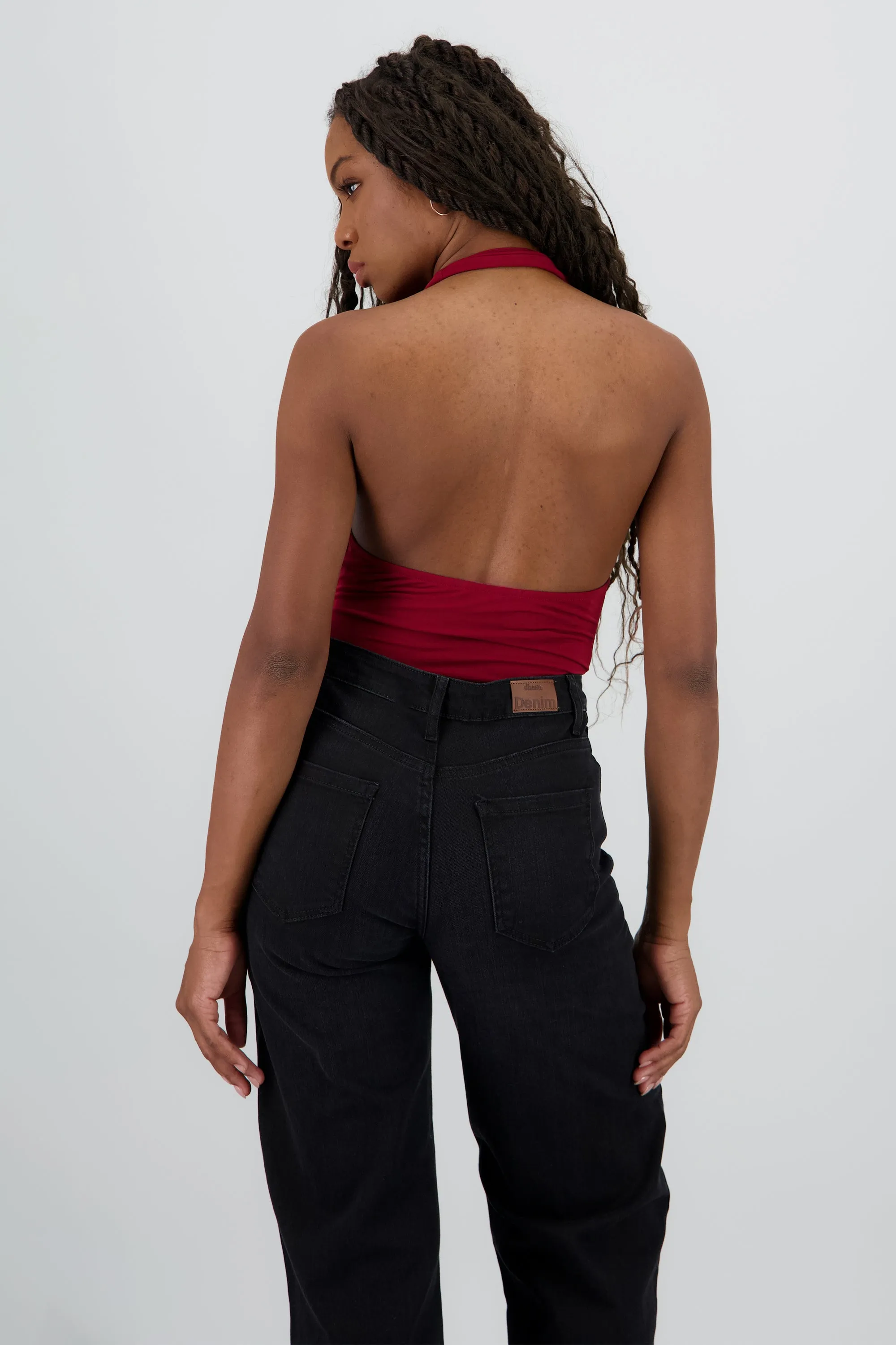 Bodysuit halter escote cascada drapeado sold by Shasa product image thumbnail 4