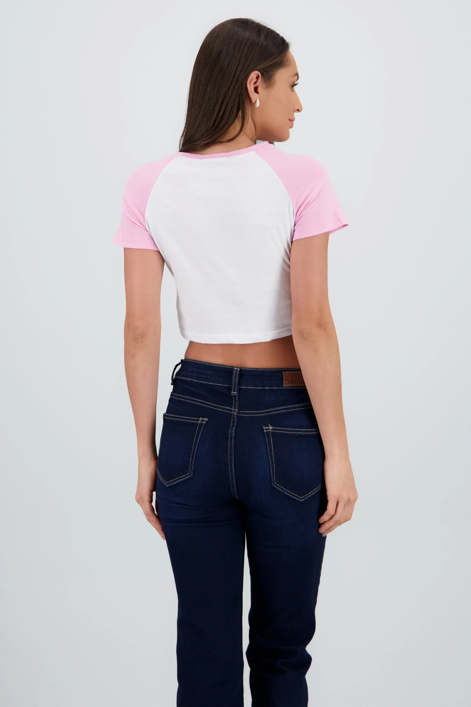 Playera crop cerezas contraste mangas sold by Shasa product image thumbnail 4